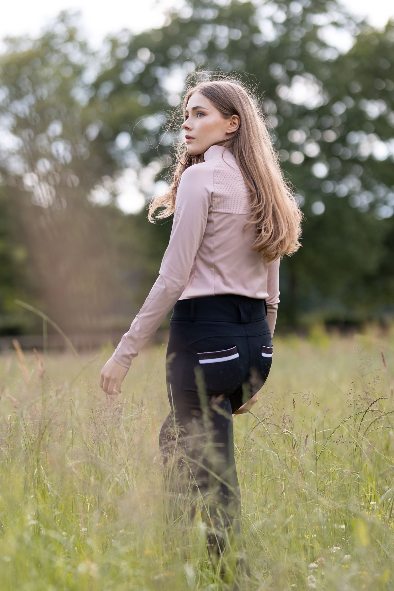 Horze Young Rider Alena Women's High Waist Breeches Kids Apparel