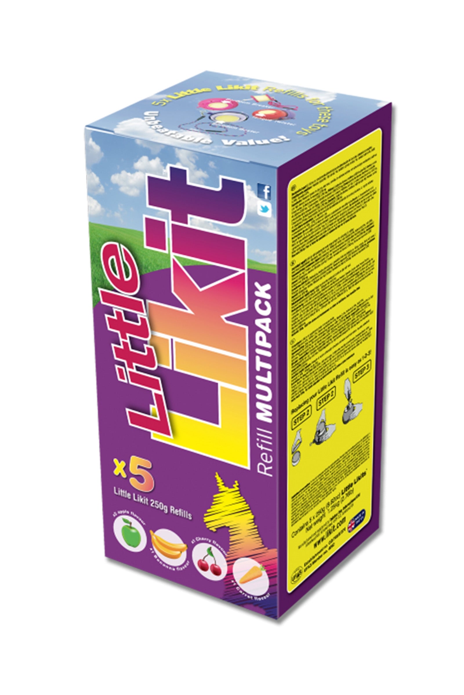 Likit 250 g, multipack, plátano, zanahoria, cereza, 2x manzana Horse Feed & Nutrition