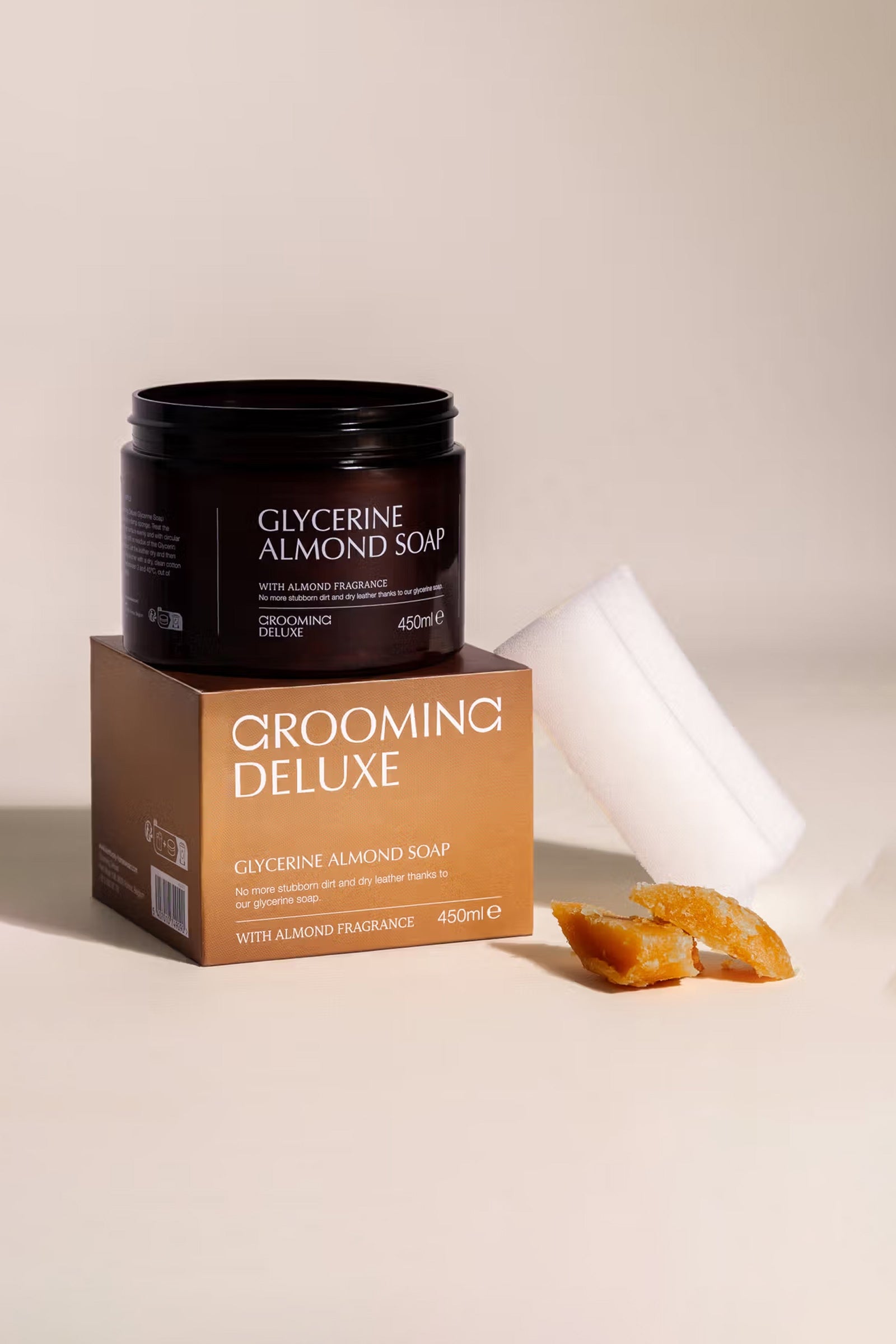 Grooming Deluxe Jabón de glicerina almendra, 450 ml Cuidado Salud