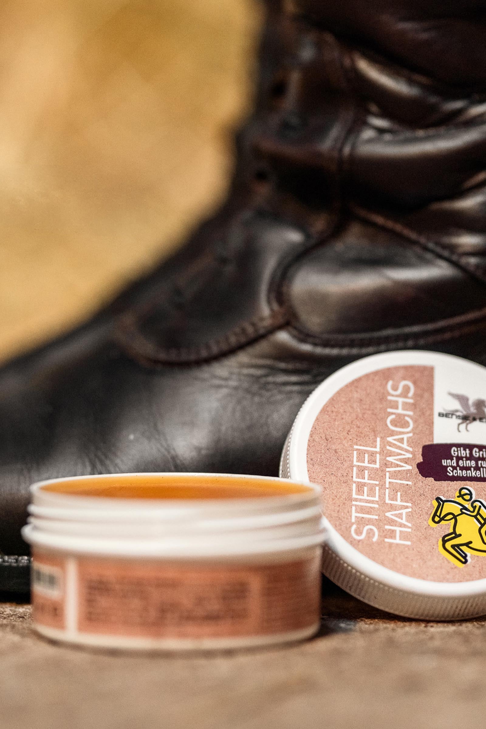 Bense & Eicke Boots Adhesive Wax, 100ml Riding Boots & Riding Shoes