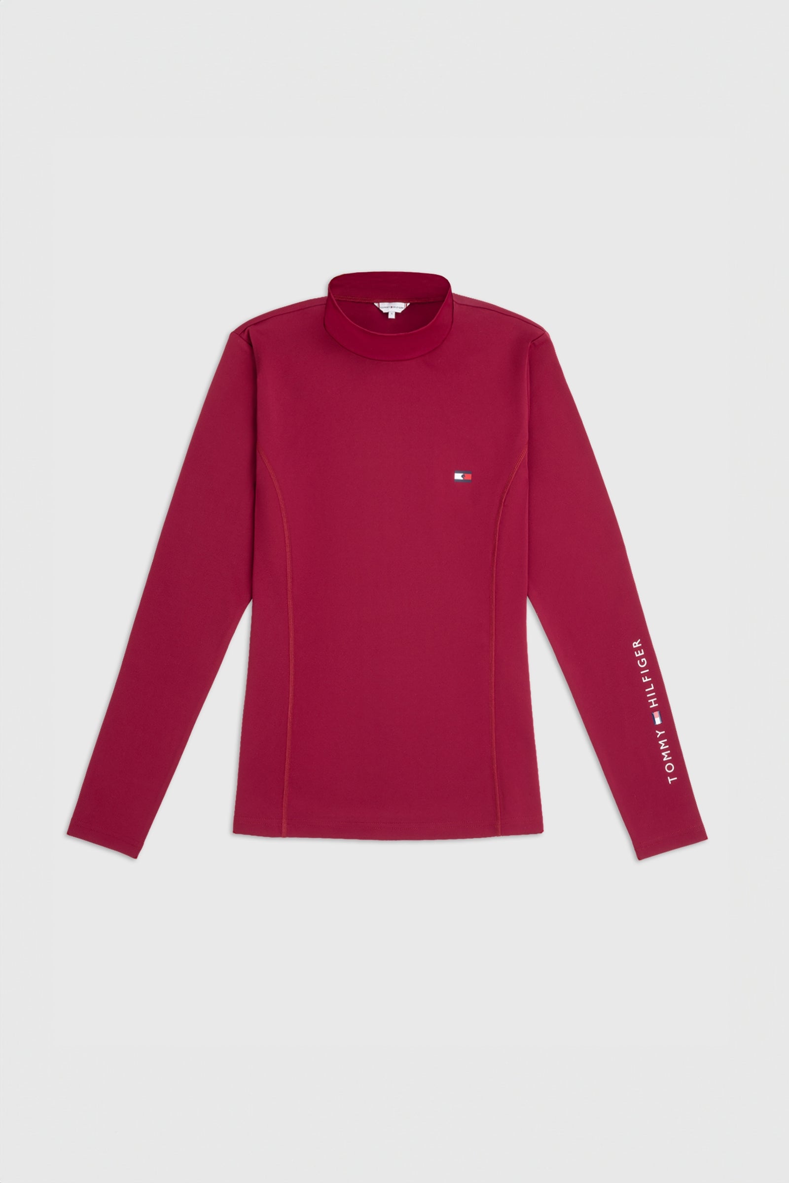 Tommy Hilfiger Equestrian camisa de manga larga con cuello alto para mujer Ropa Mujer