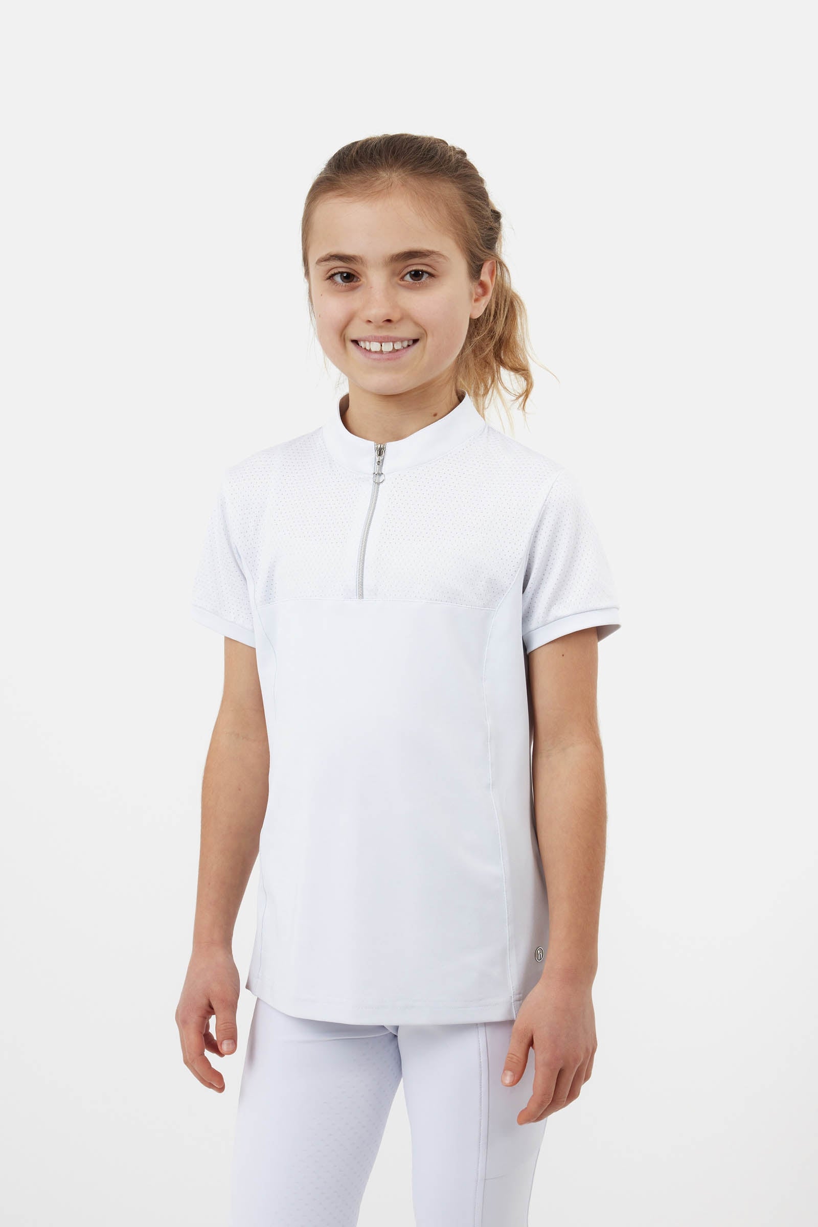Horze Young Rider Louisa camisa de concurso con paneles de malla Ropa Niños
