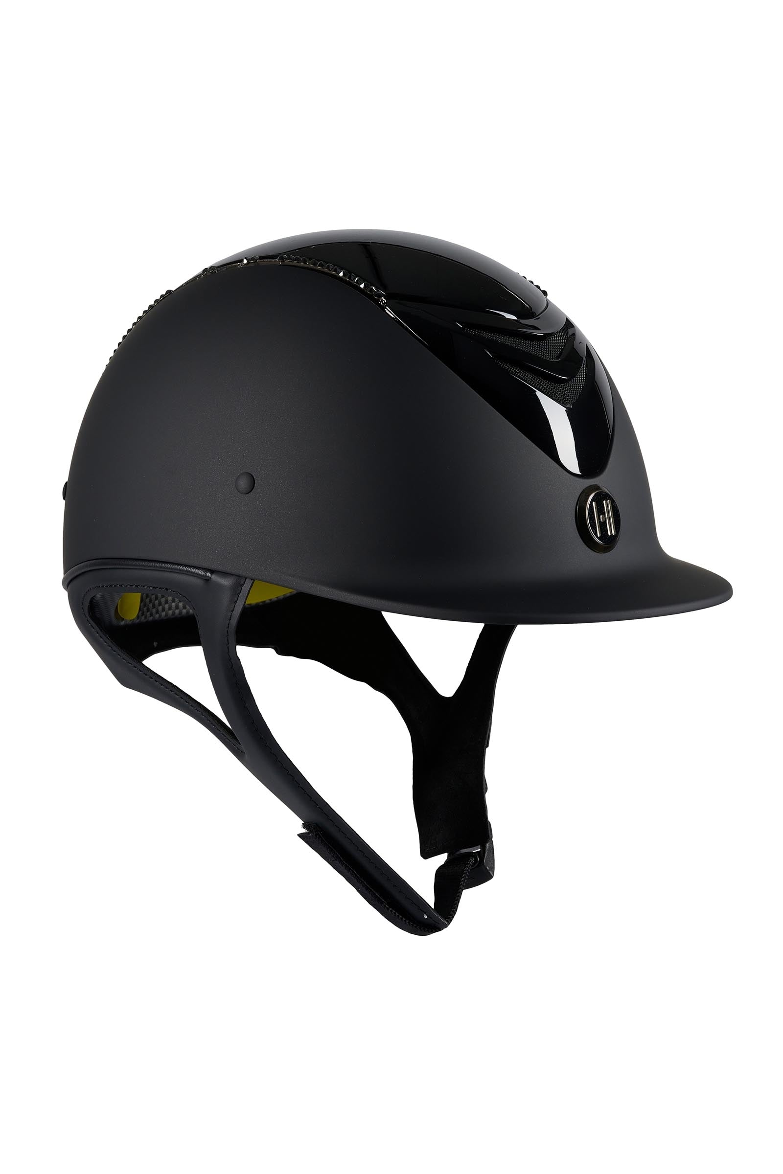 OneK MIPS Defender Glossy Top Swarovski Matt Riding Helmet Safety Equipment