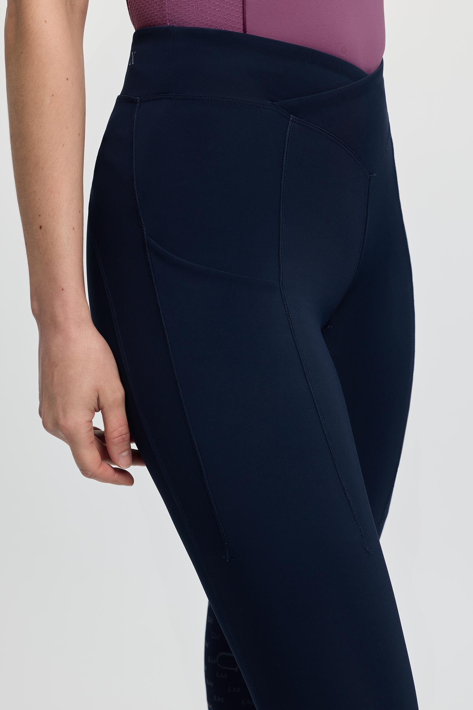 LeMieux Simone Women's Cross Over Half Seat Pull On Womens Breeches