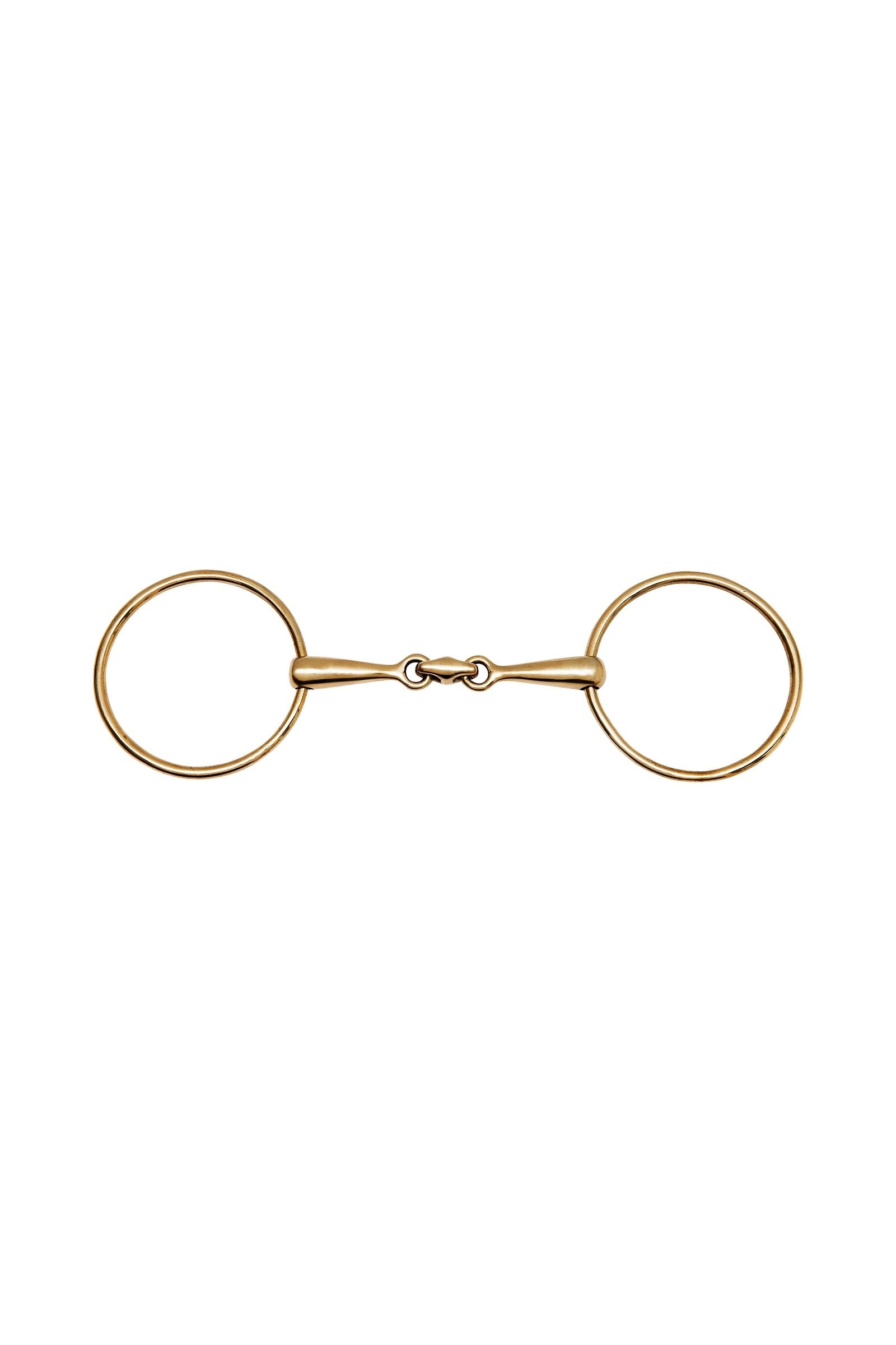 Feeling FEELING Thin Anatomical Large Rings Snaffle, German Silver Filetes y Bocados