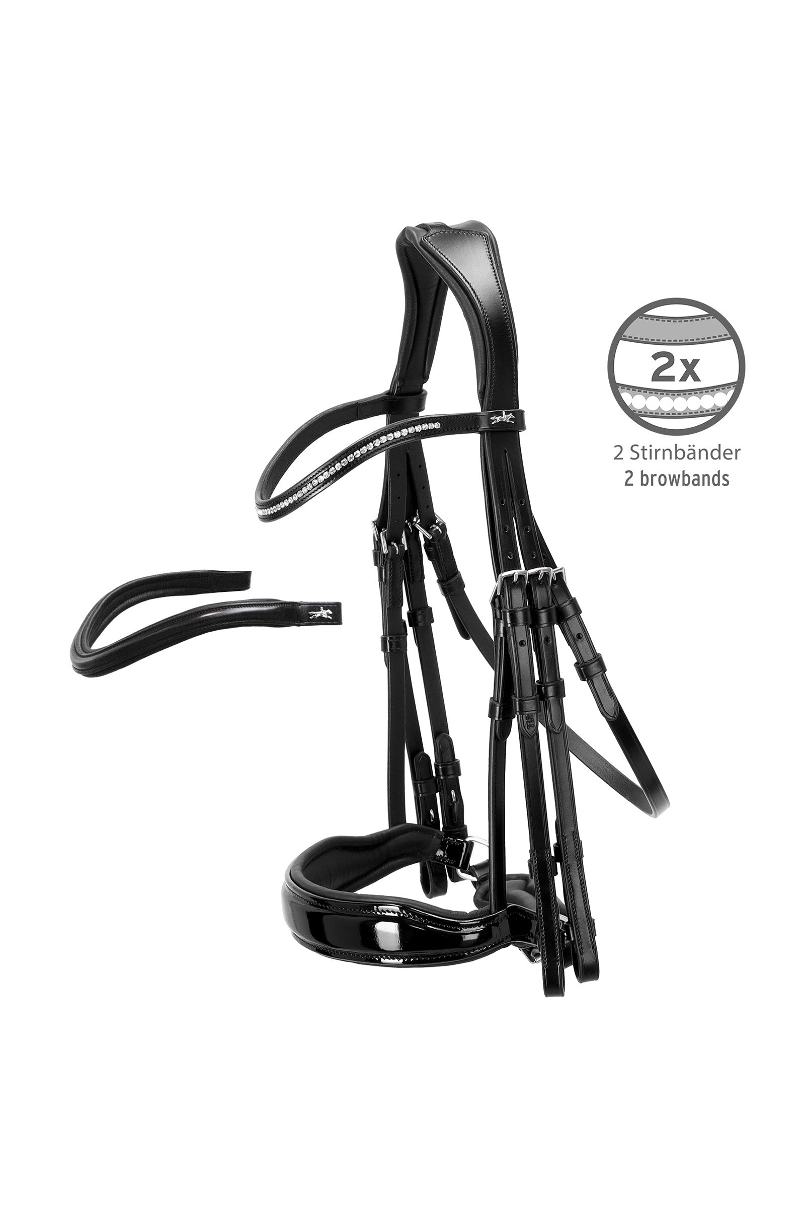 Schockemöhle Sports Milan Double Brilde Bridles & Reins