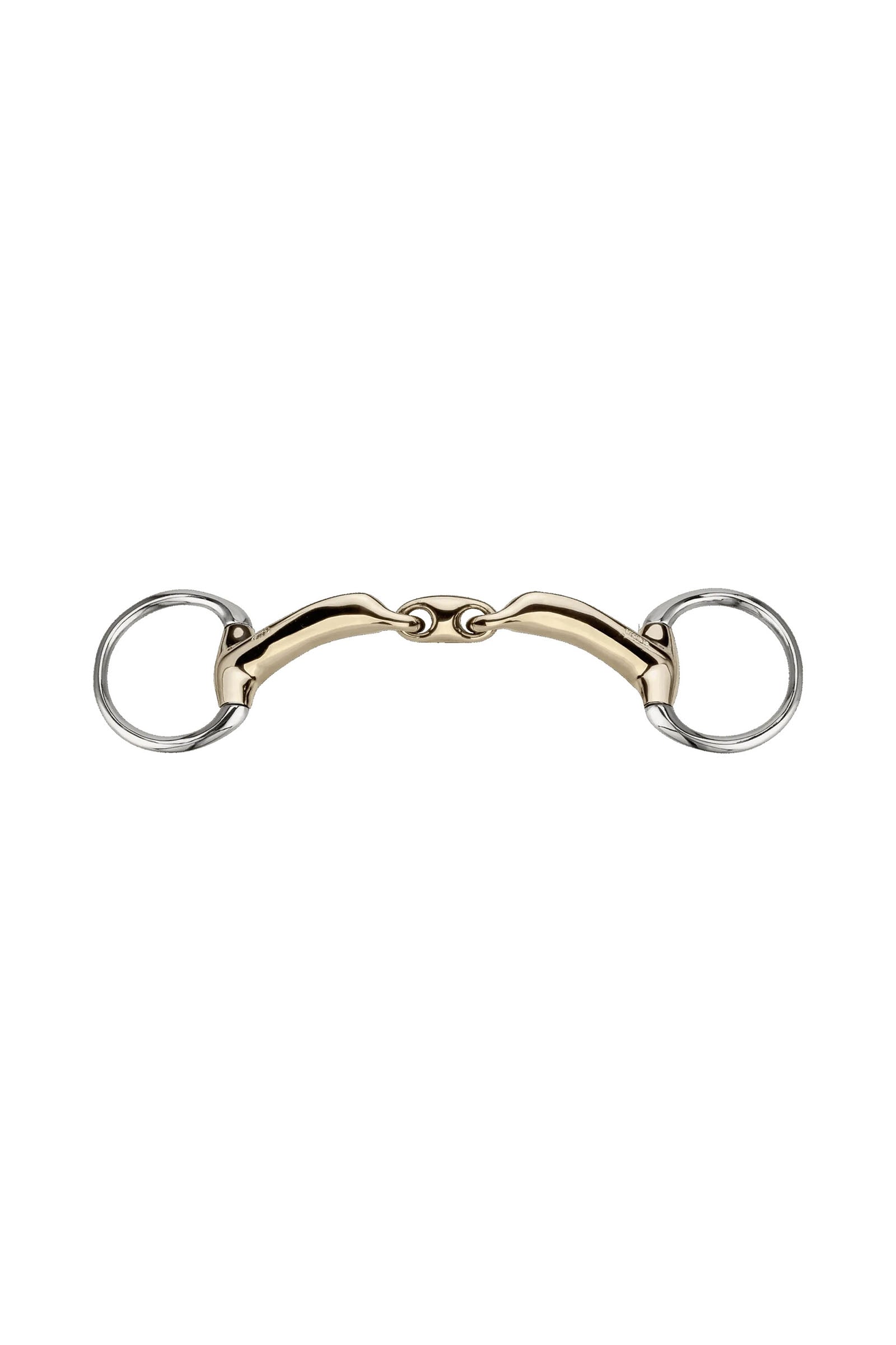 Sprenger Novocontact filete oliva doble D-ring, doble partido, 14 mm, Sensogan Filetes y Bocados