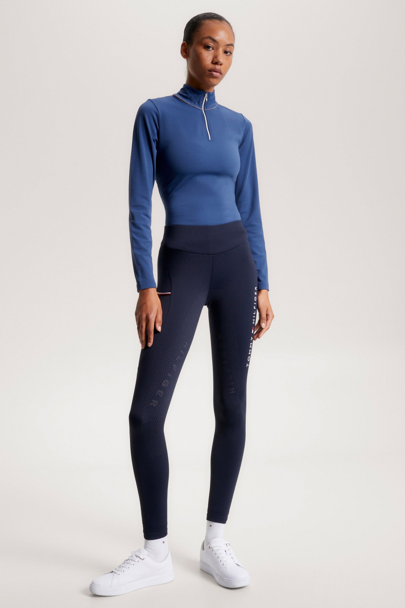 Tommy Hilfiger Equestrian Elmira Mallas de invierno para mujer con agarre completo Ridign Womens Breeches