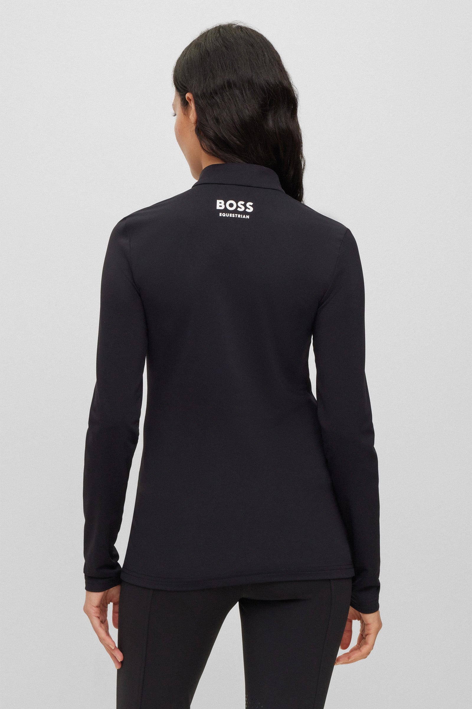 BOSS Equestrian Boss Lia Signature Stripe Women's Training Shirt Women’s Riding Clothing