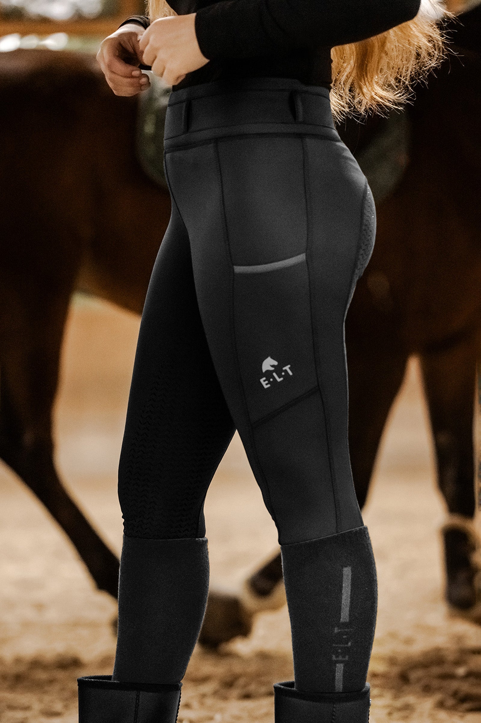 ELT Ella Women's Full Grip Thermo Riding Tights Womens Breeches