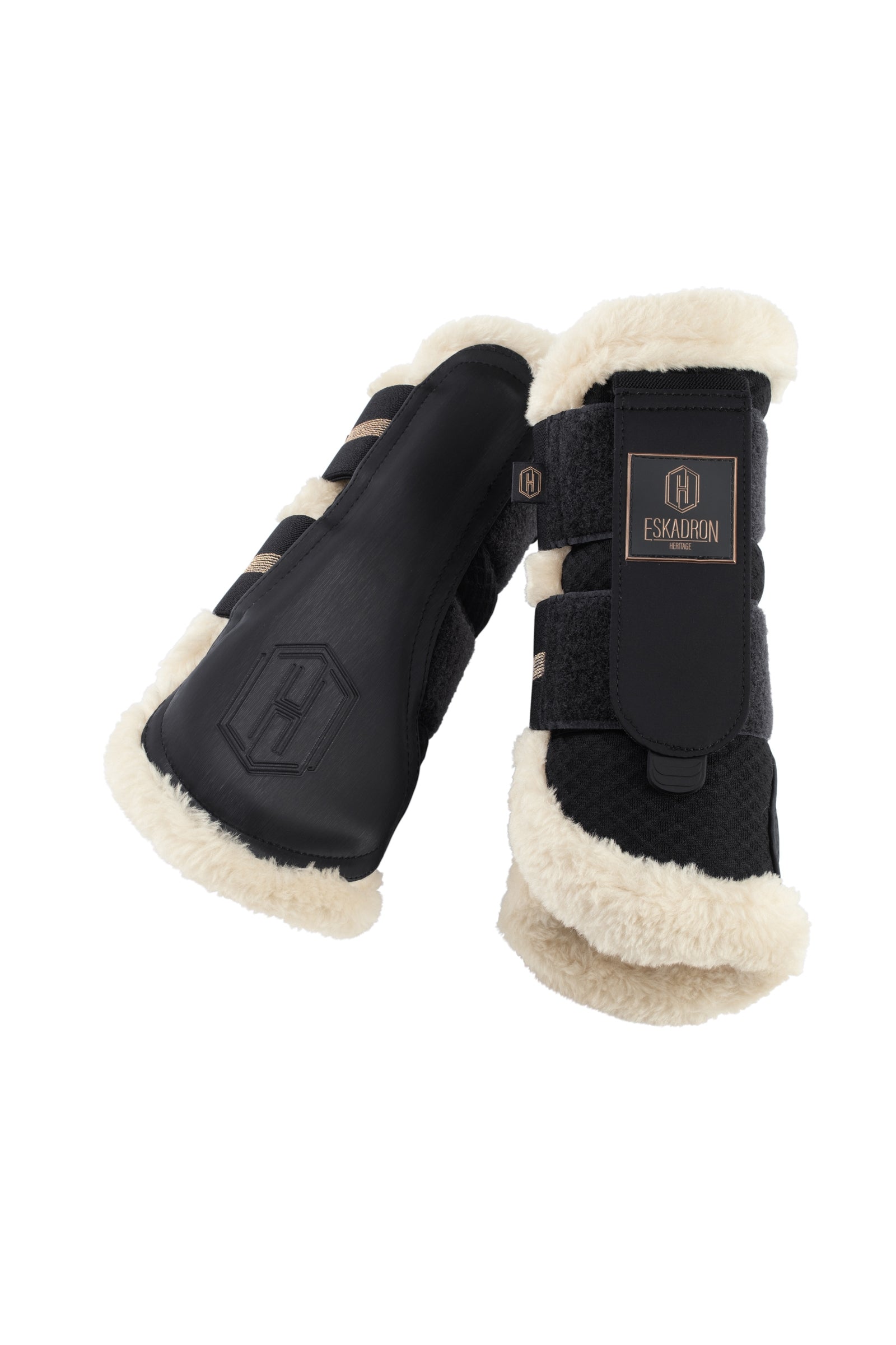 Eskadron Heritage AW24 Mesh Faux Fur Tendon Boots Leg Protection & Hoof Protection for Horses