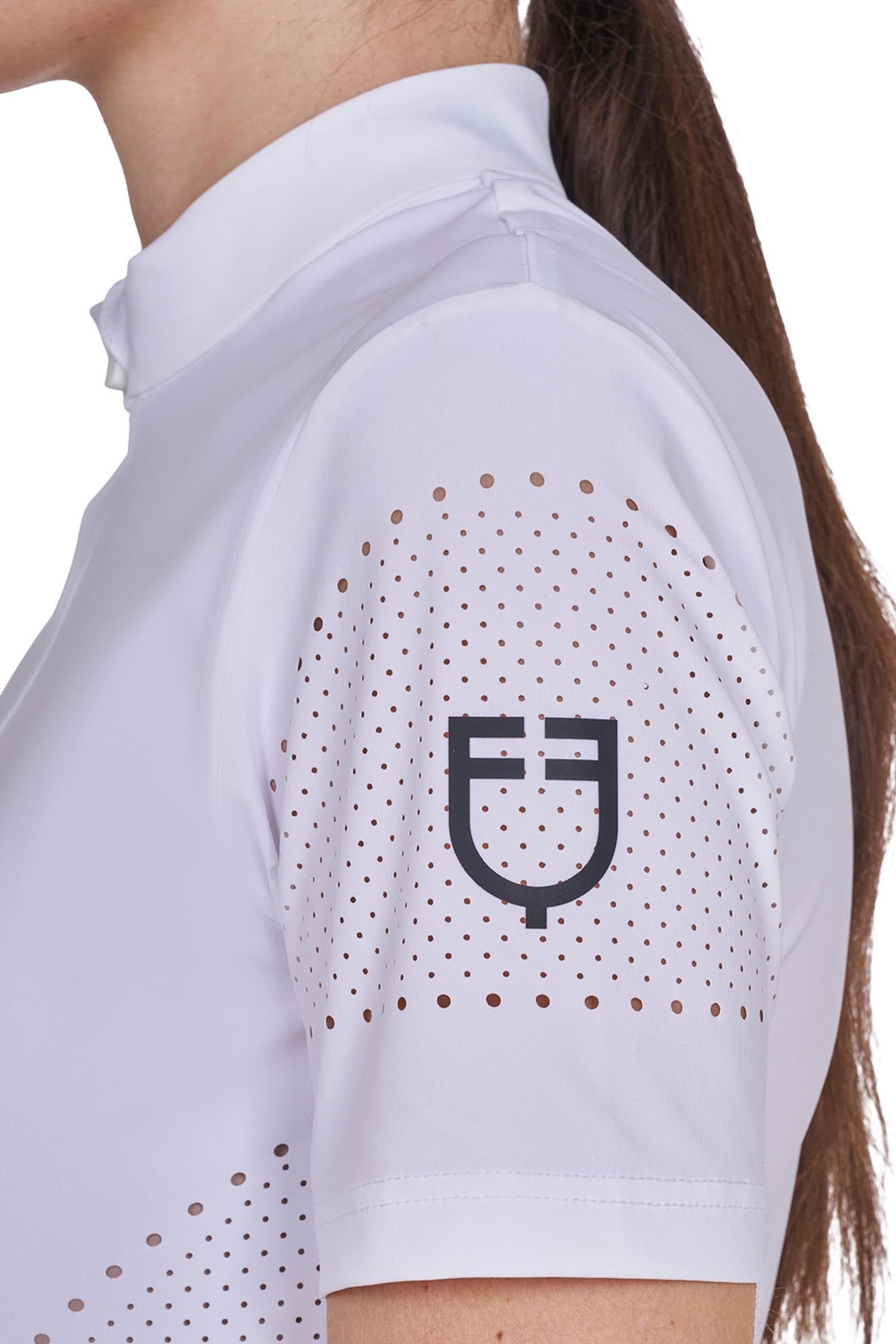 Equestro SS2026 Women's Perforated Training Polo Shirt SS ZIP Women’s Riding Clothing