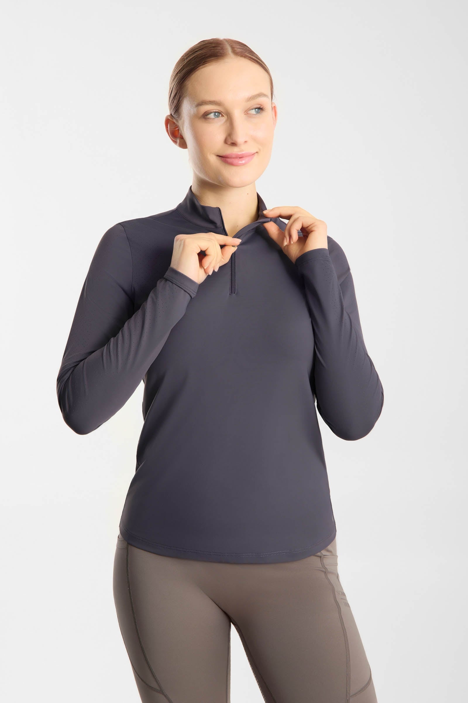 Horze Emmie camiseta técnica refrigerante para mujer de manga larga Ropa Mujer