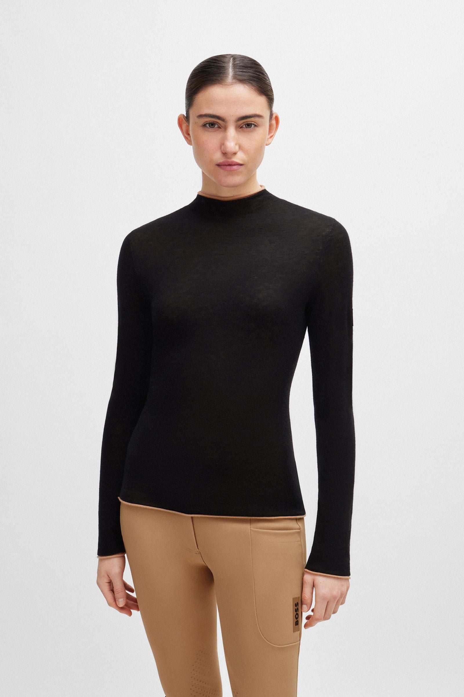 Boss May Soft Knit Turtleneck Women’s Riding Clothing