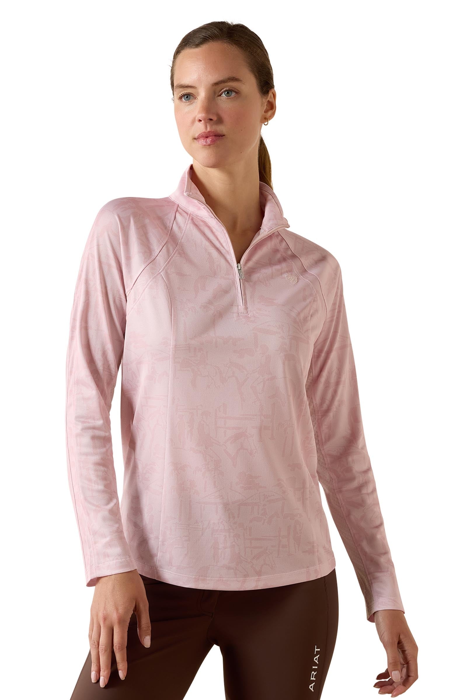 Ariat Women's Sunstopper 3.0 1/4 Zip Baselayer Ropa Mujer