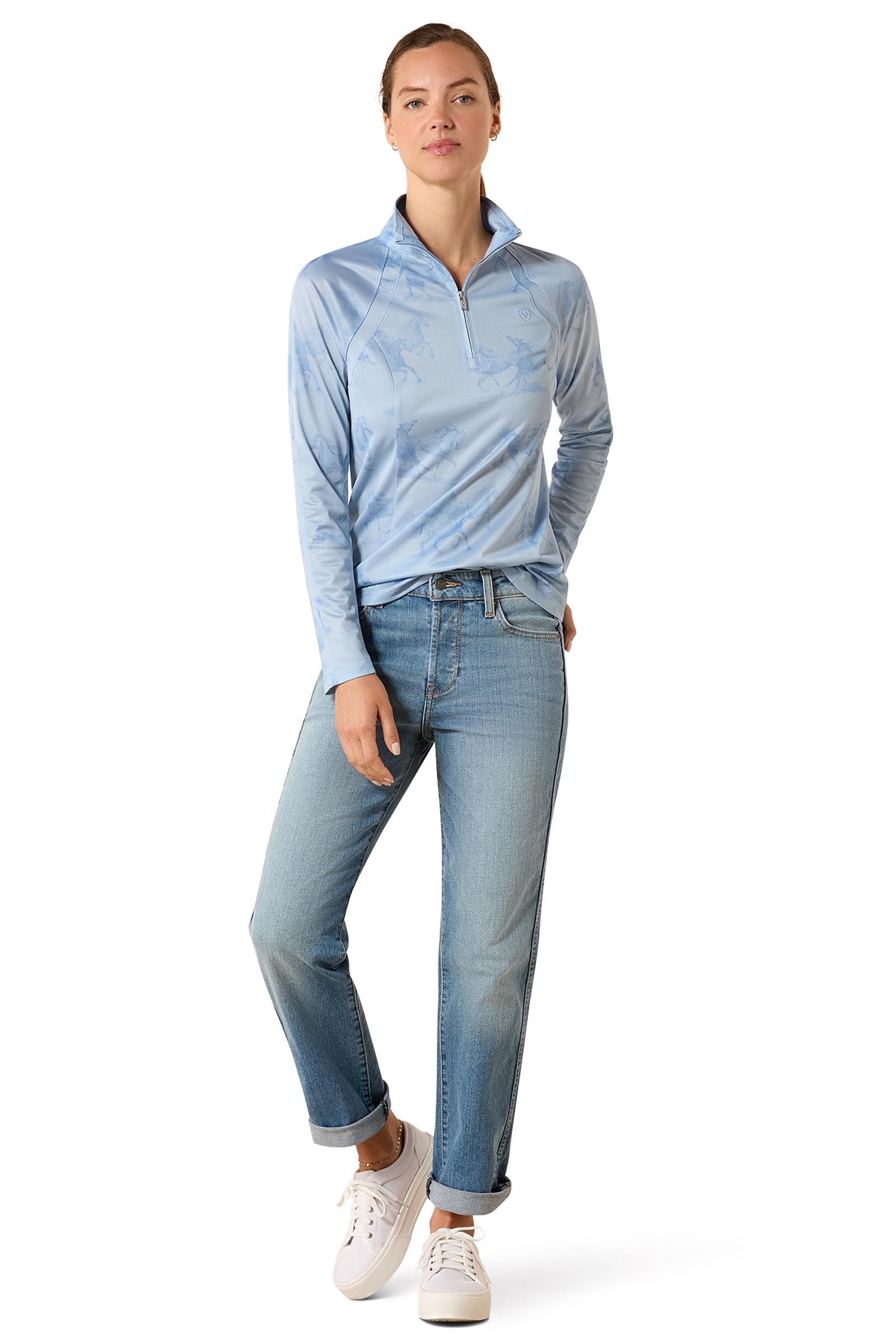 Ariat Women's Sunstopper 3.0 1/4 Zip Baselayer Women’s Riding Clothing