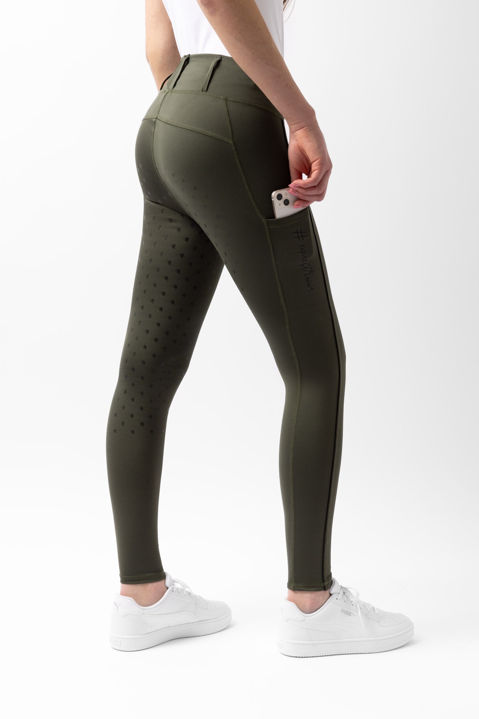 Horze Mallas de Equitación con Cintura Alta para Mujer Young Rider AYA Ropa Niños