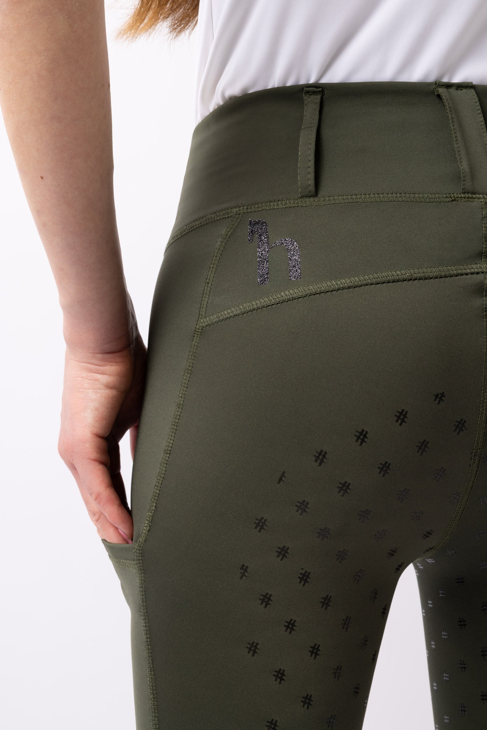 Horze Young Rider Aya Women's High Waist Tights Kids Apparel