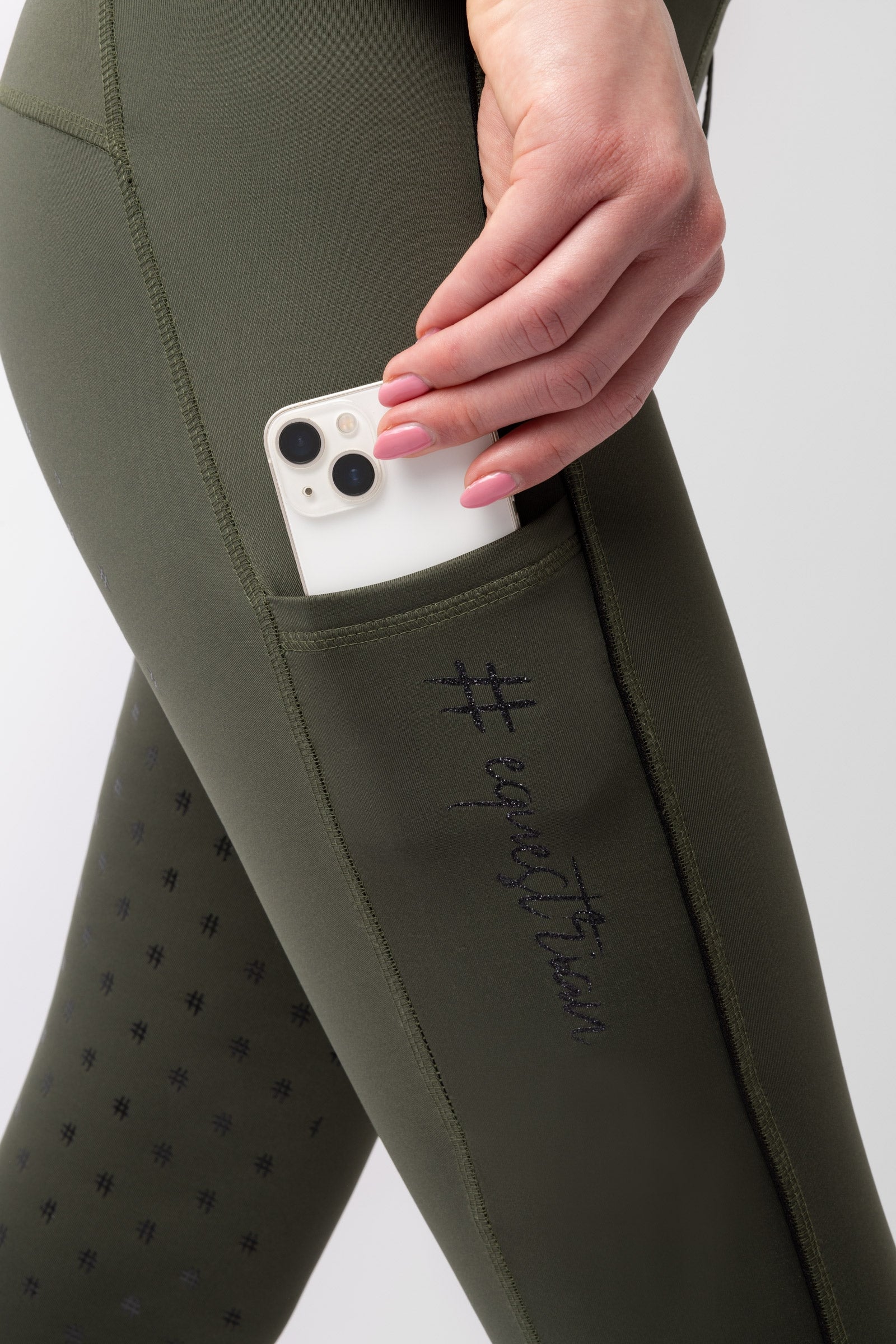 Horze Young Rider Aya Women's High Waist Tights Kids Apparel