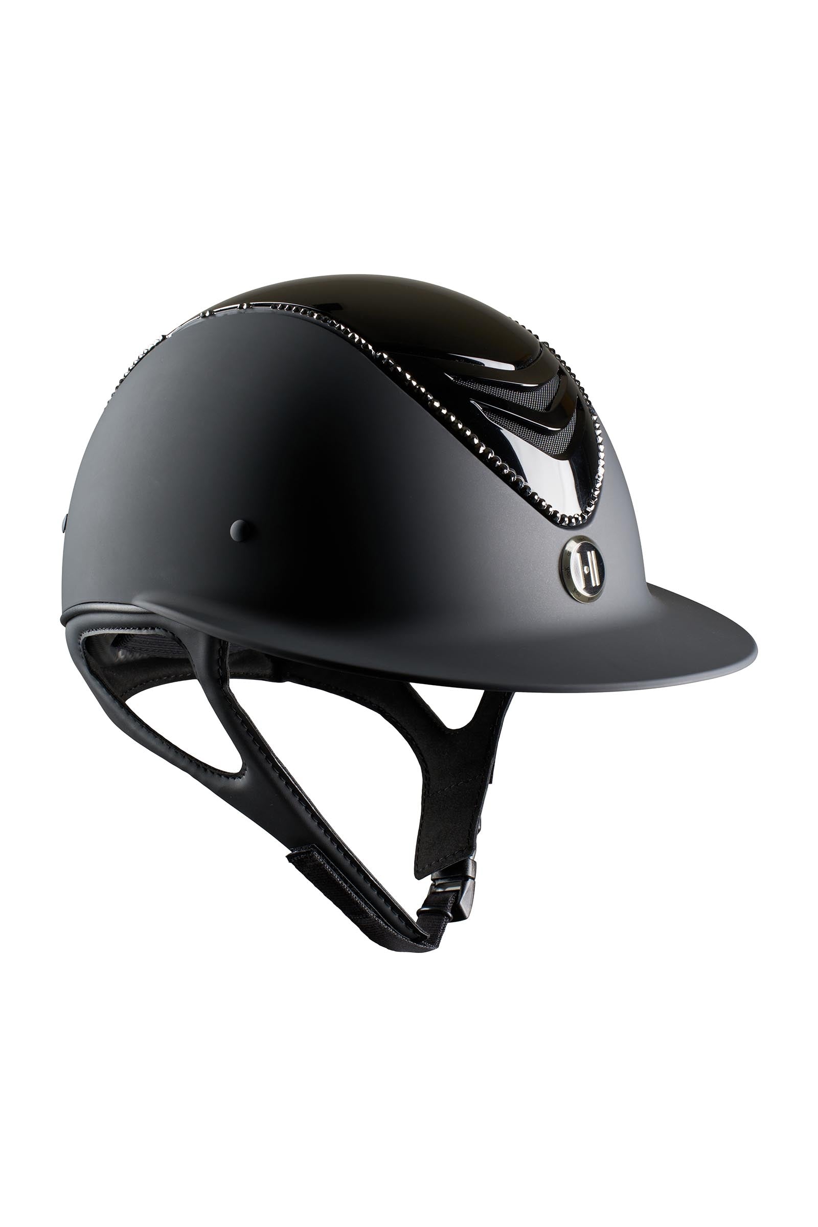 OneK Avancé Lux Matt, Glossy Top, Swarovski Riding Helmet Safety Equipment