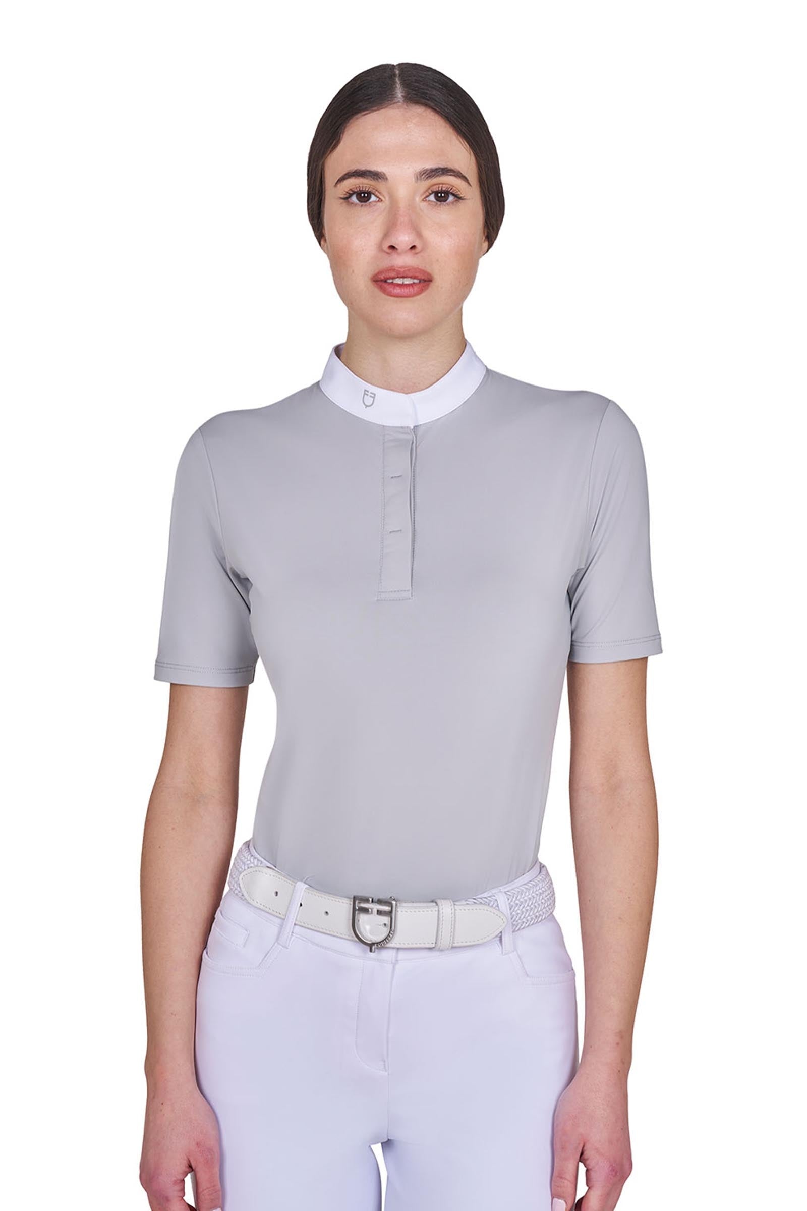 Equestro SS2026 Polo concurso básico manga corta botones mujer Ropa Mujer