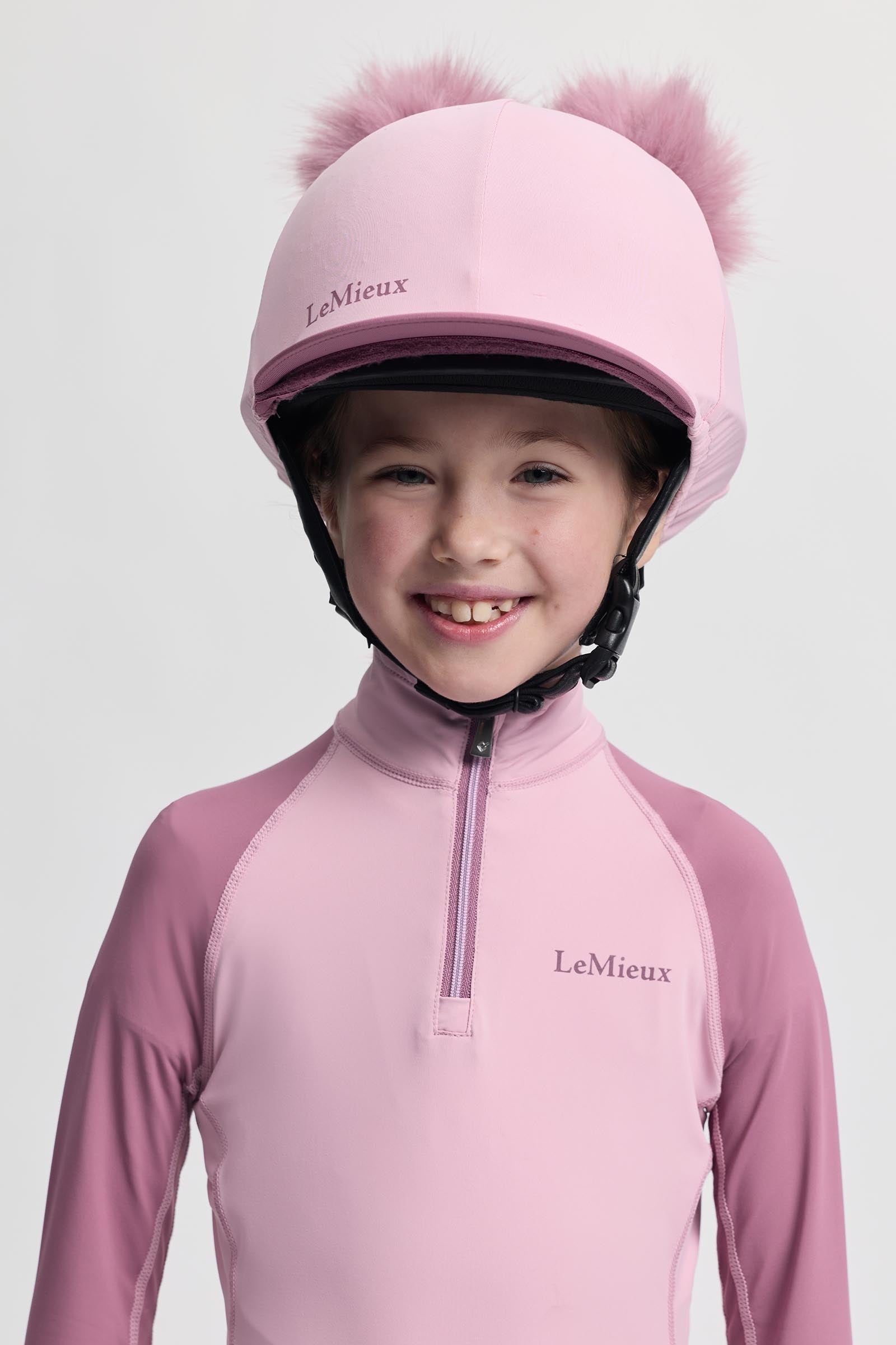 LeMieux Mini Double Pom Hat Silk Kids Apparel