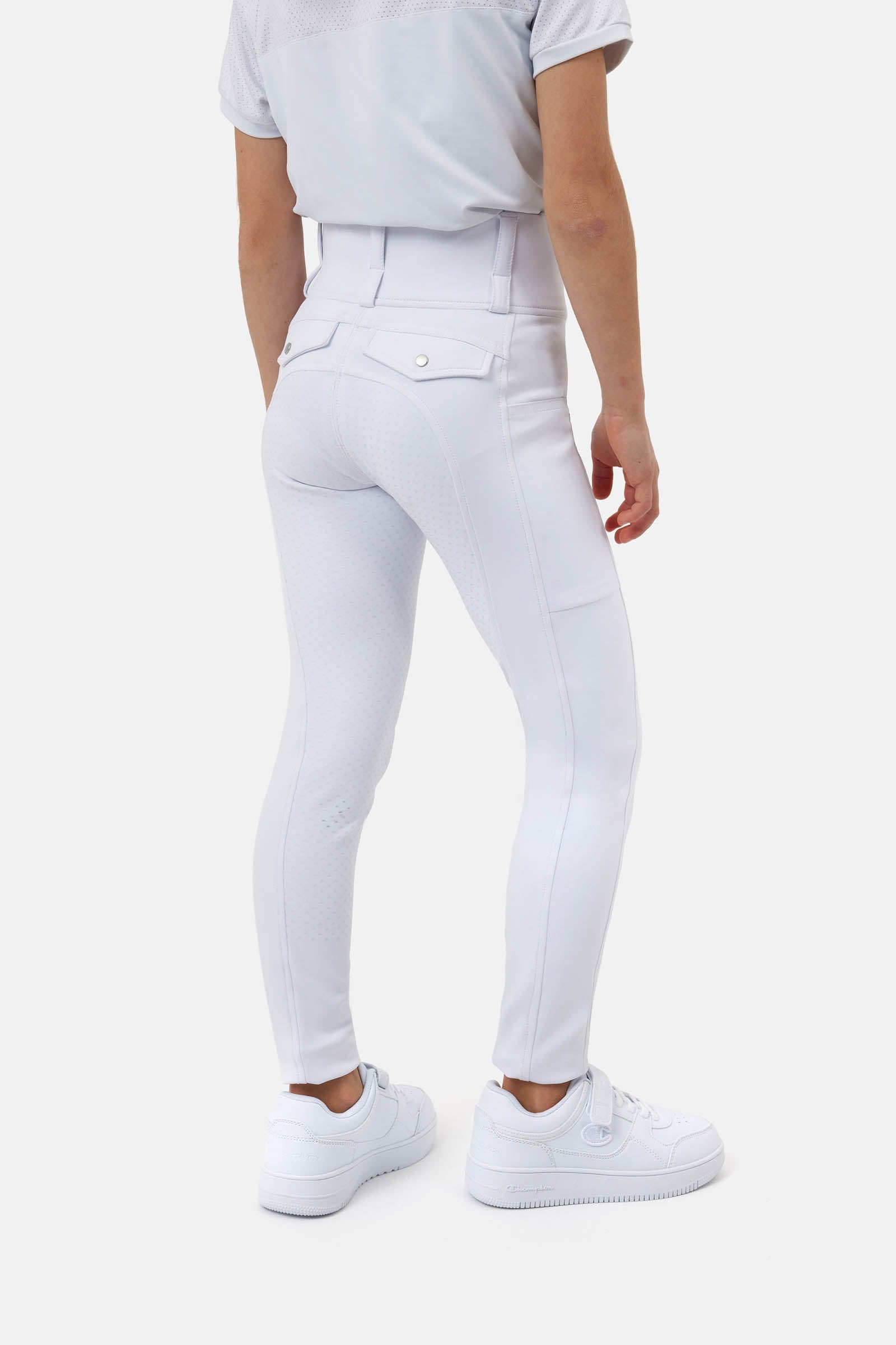 Horze Young Rider Anya pantalones de equitación híbridos full grip Ropa Niños