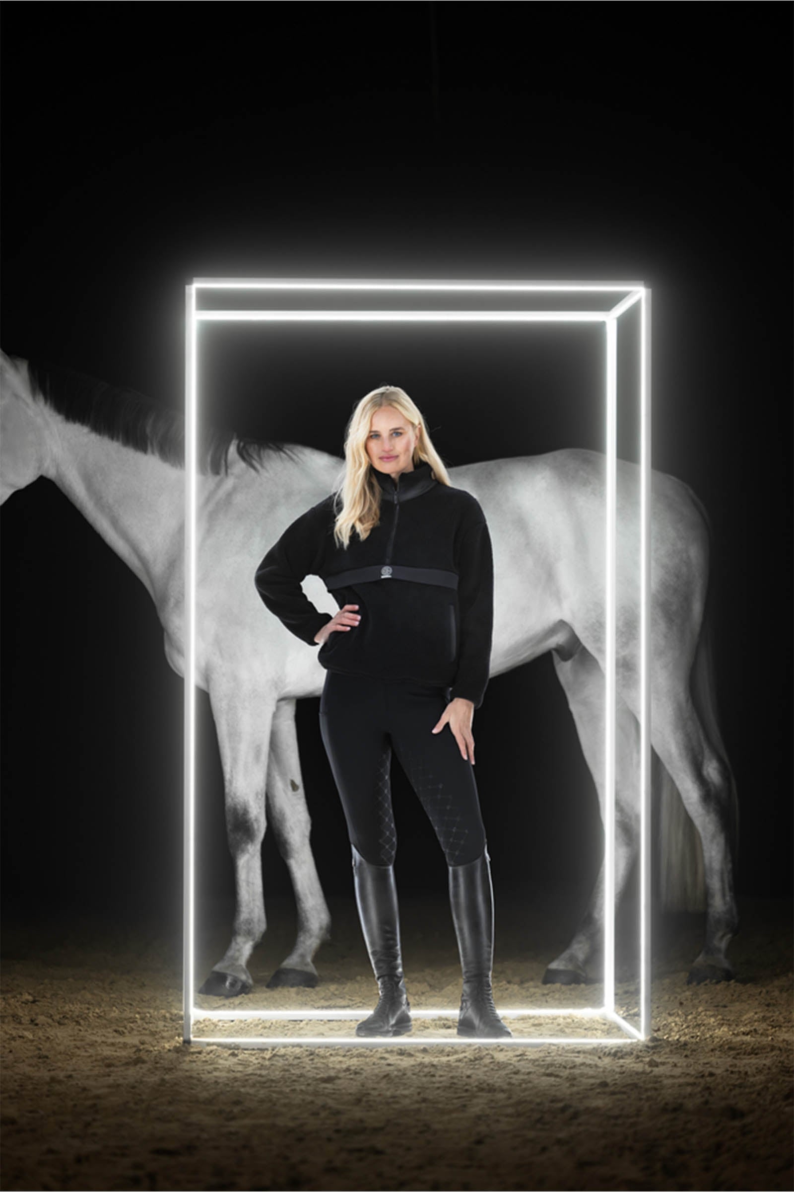 Eskadron Dynamics AW25 Half-Zip Sweater Teddy Shirt Women’s Riding Clothing