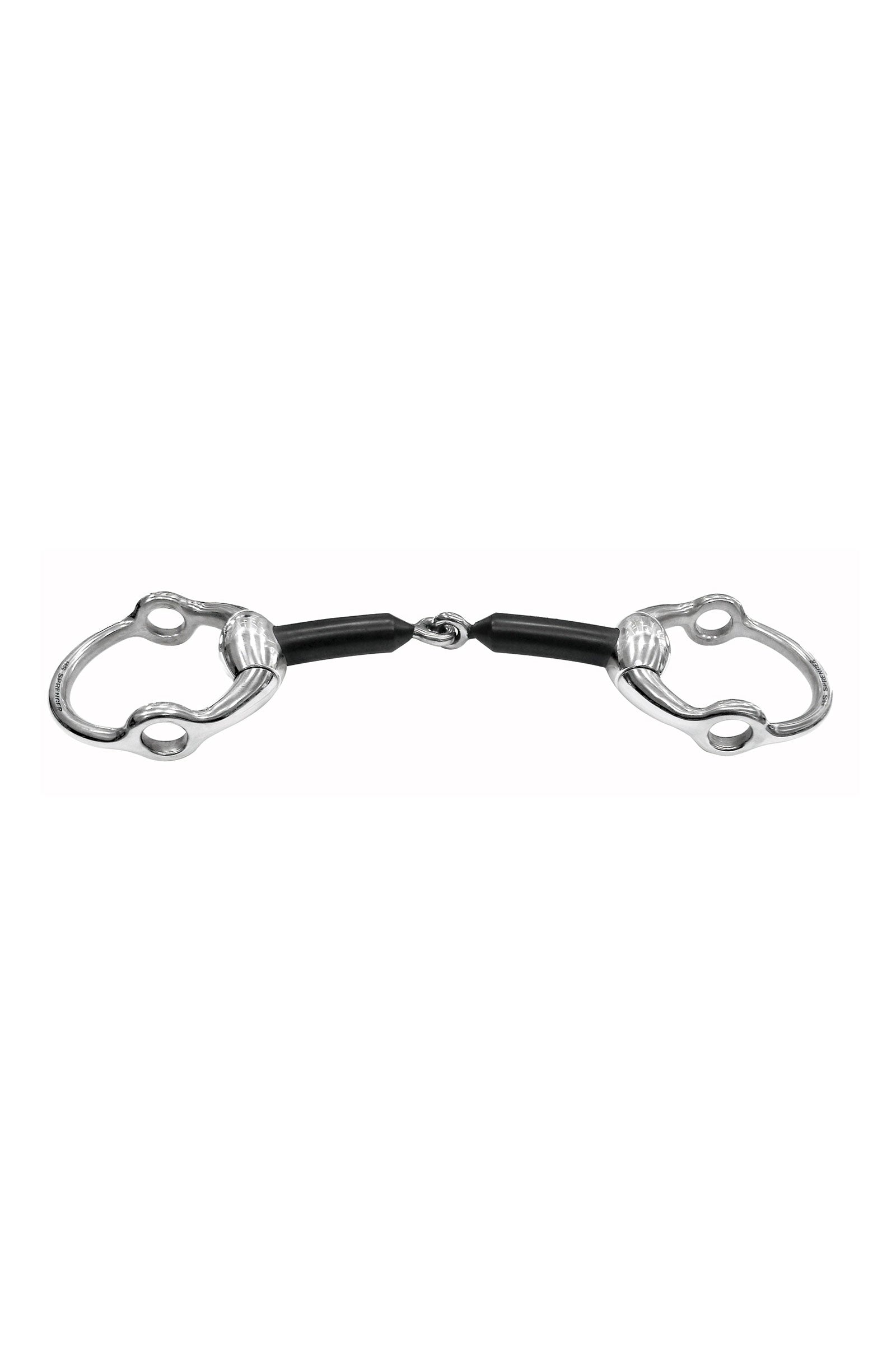 Sprenger bocado oliva gag Hardcarbon, articulación simple, 16 mm, acero inoxidable Filetes y Bocados