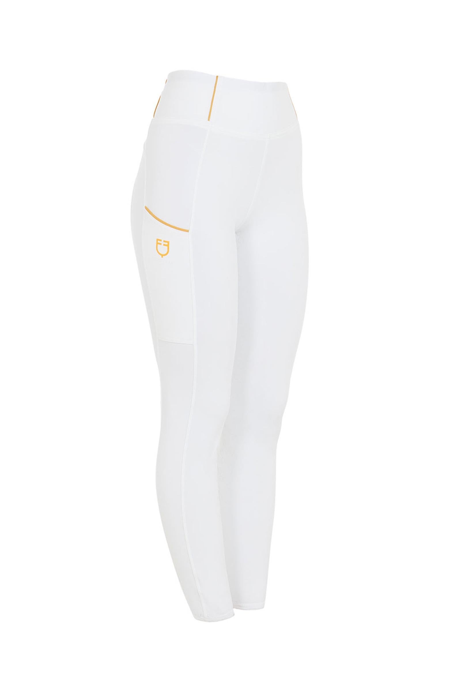 Equestro Women's Slim Fit Light Full Grip High-Waisted Leggings Womens Breeches