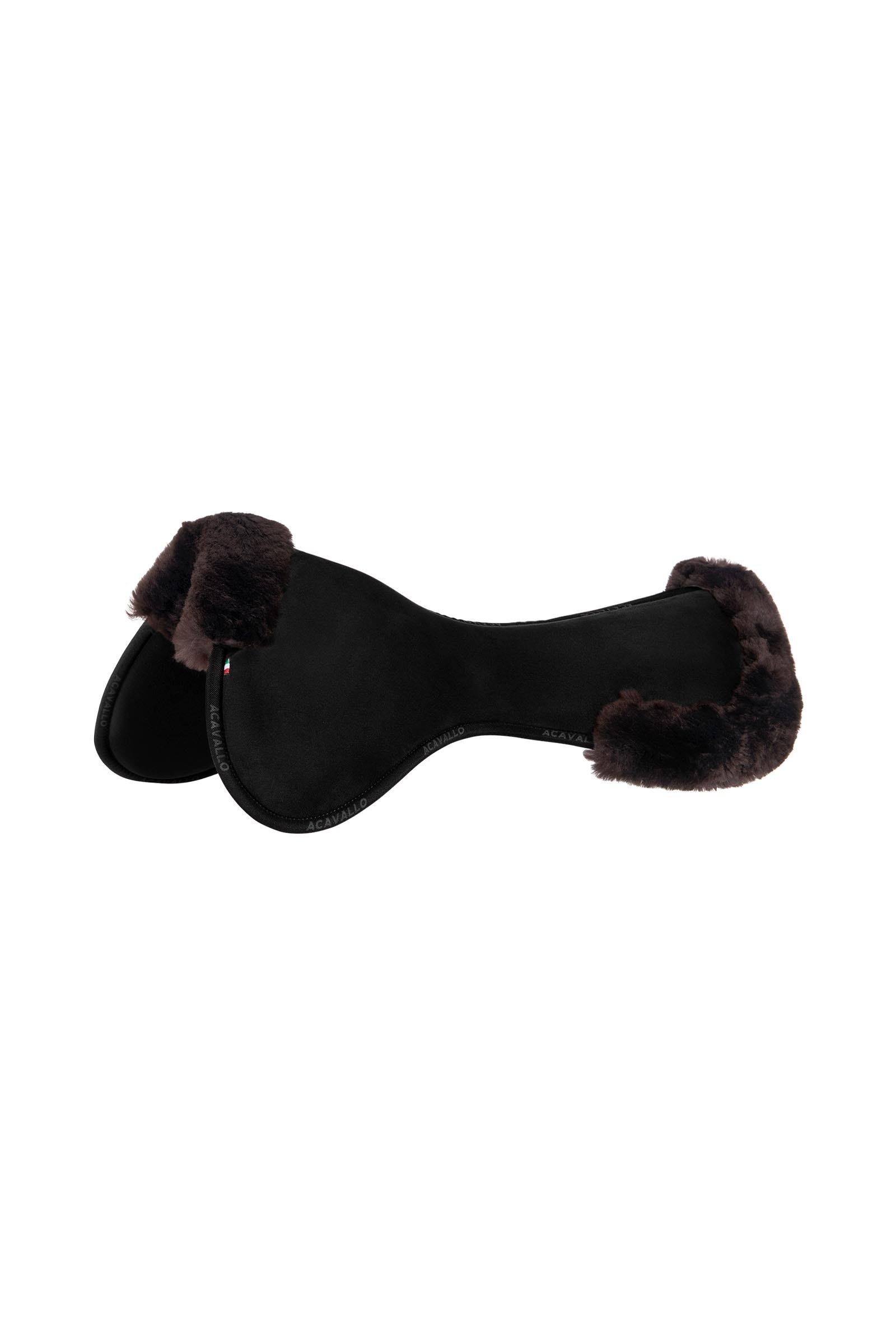 Acavallo Close Contact Memory Foam Media mantilla con piel de cordero Mantillas