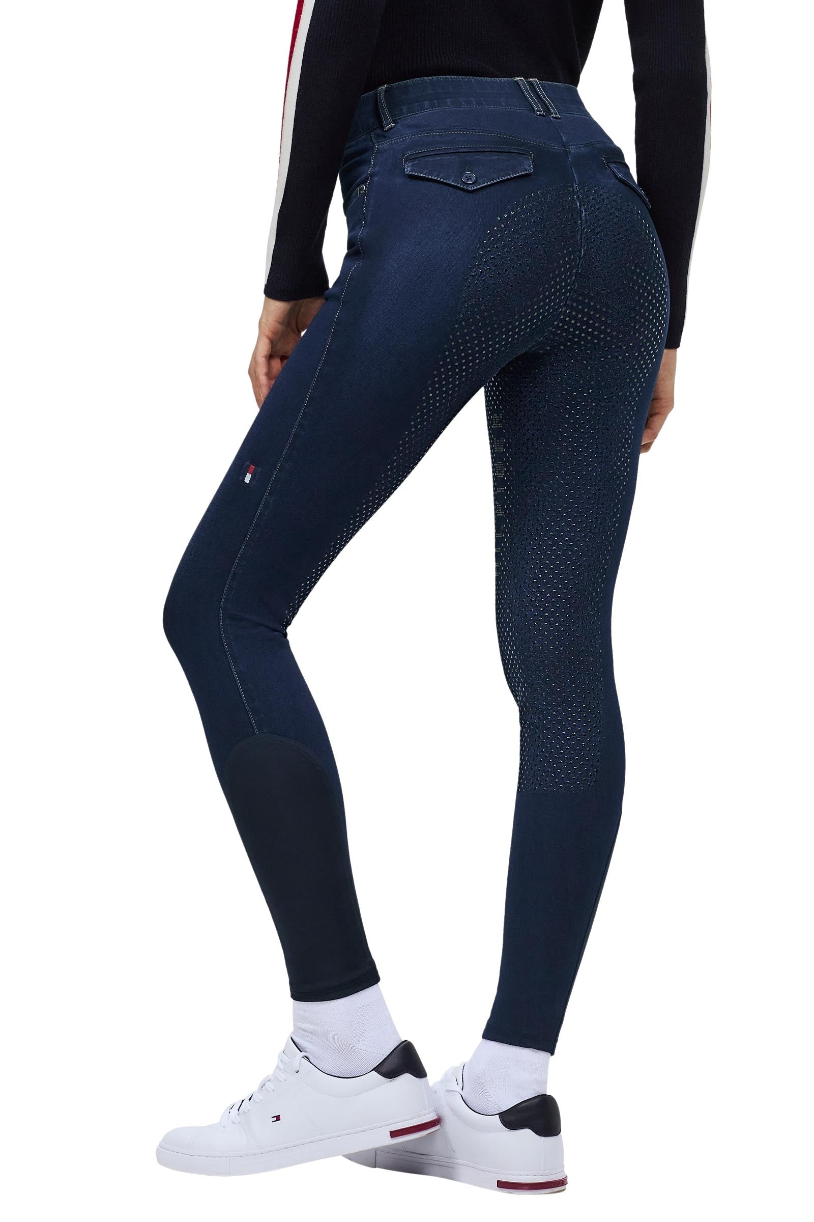 Tommy Hilfiger Equestrian Hope pantalón de equitación vaquero para mujer con agarre completo Womens Breeches