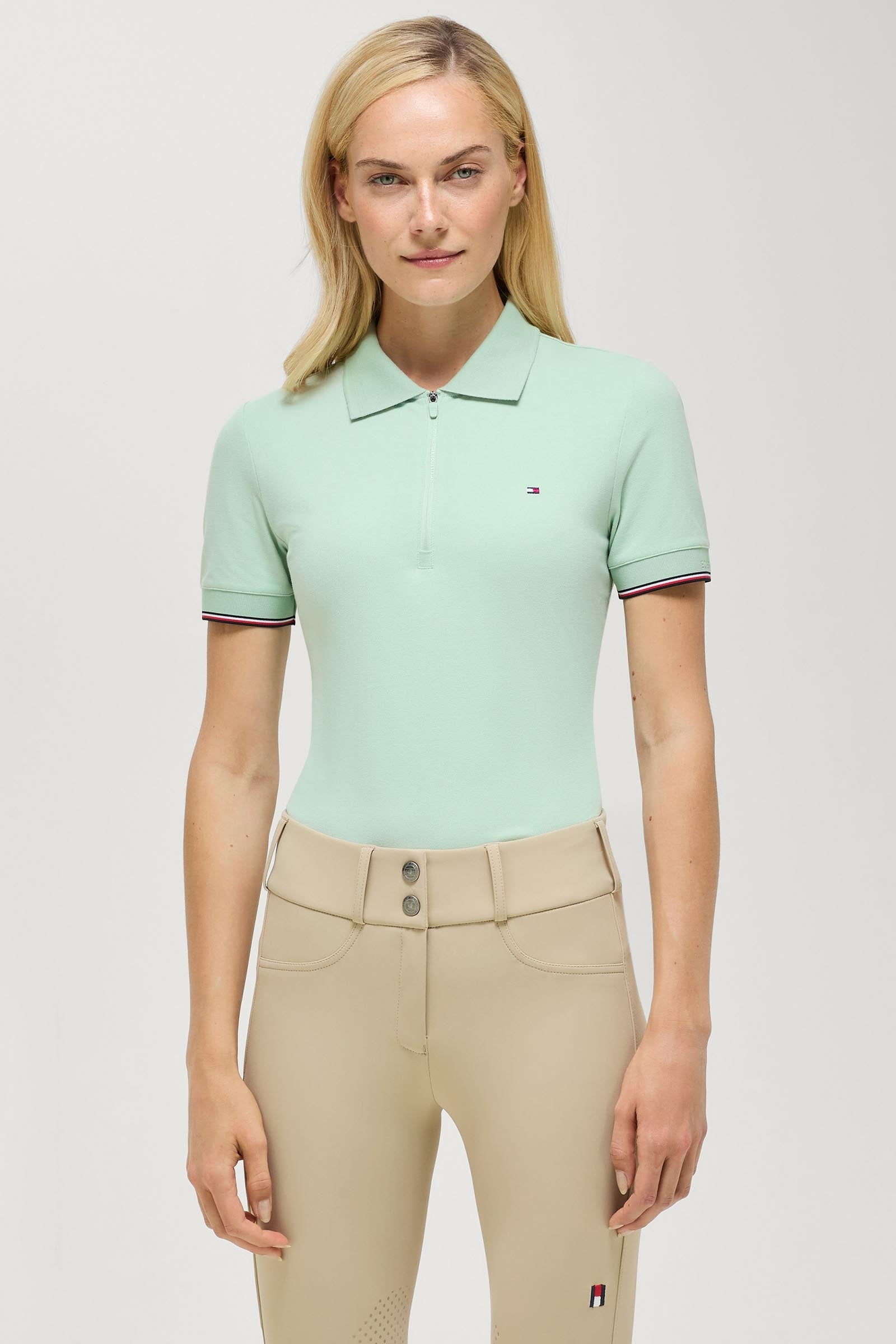 Tommy Hilfiger Equestrian Anaheim polo para mujer con cremallera Ropa Mujer