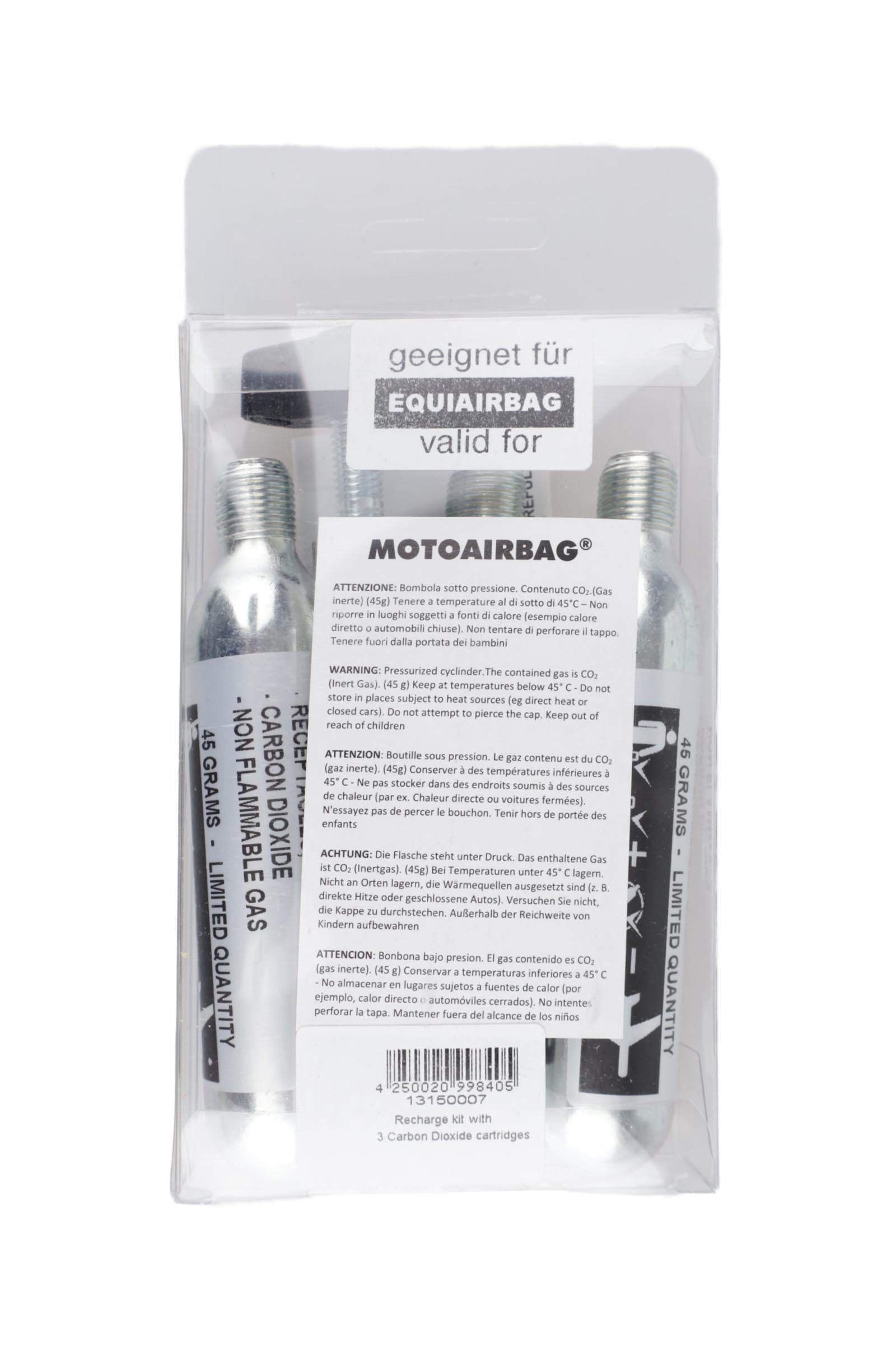 USG EquiAirbag® Recharge Kit (Incl. 3 Catridges, Tool & Manual) Equipamiento Seguridad