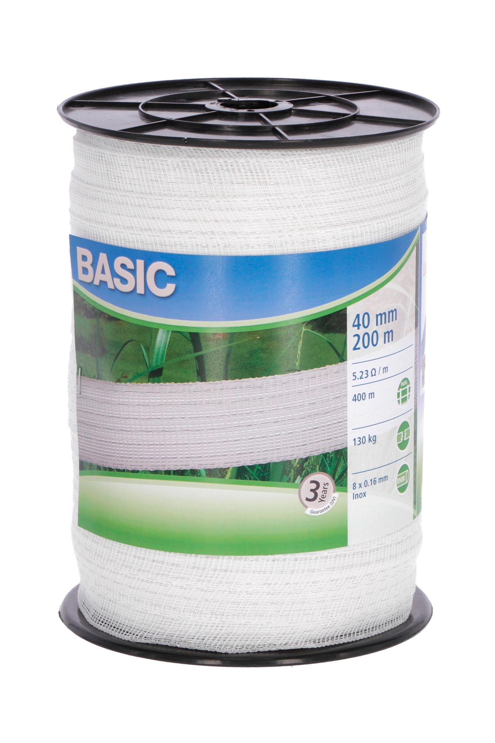 Corral CORRAL Basic Classe cinta, 40 mm (200 m) Suministros de Cercas