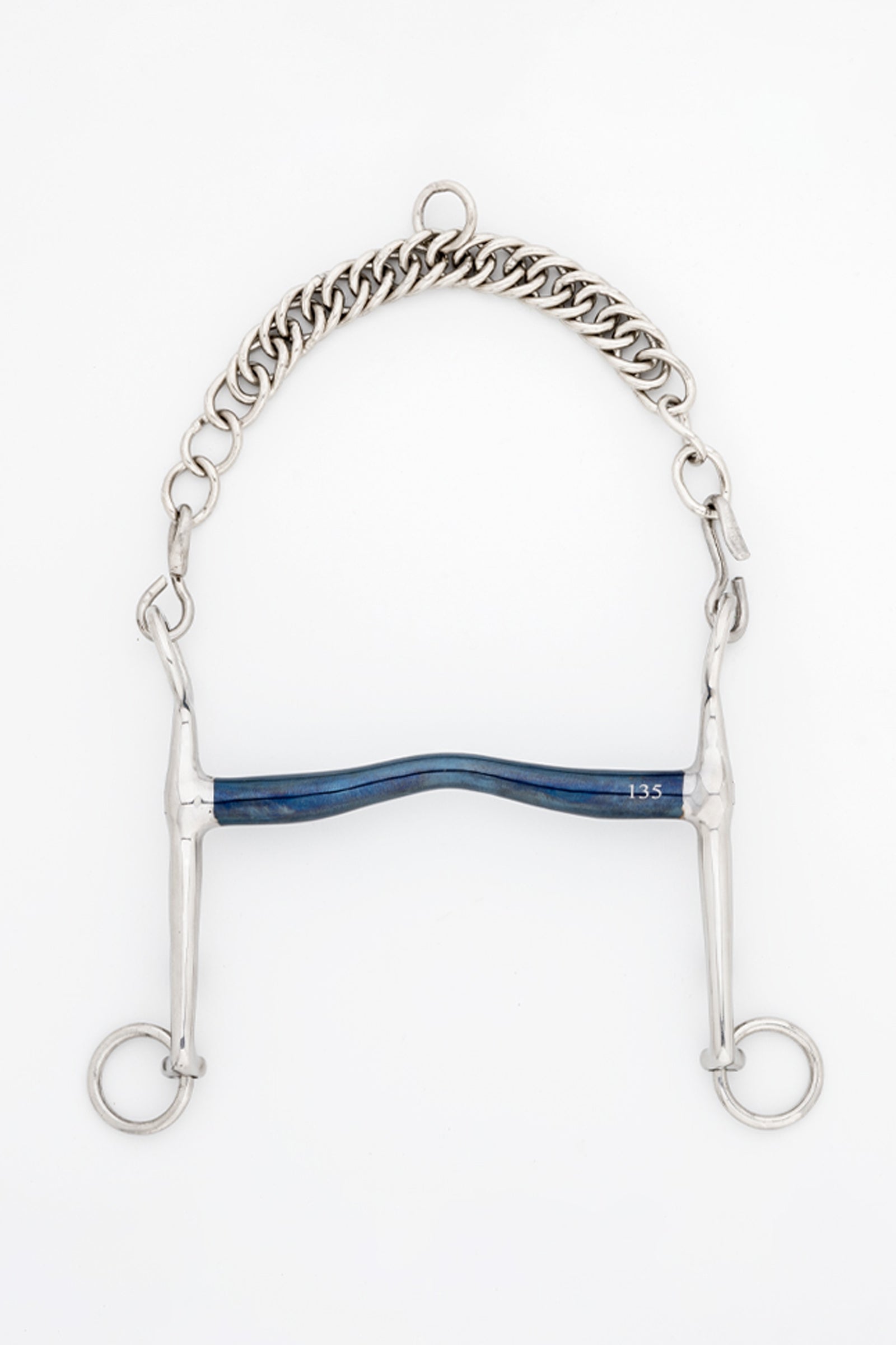 Kavalkade bocado curvo ergonómico para doma con paso para la lengua, 14 mm Filetes y Bocados