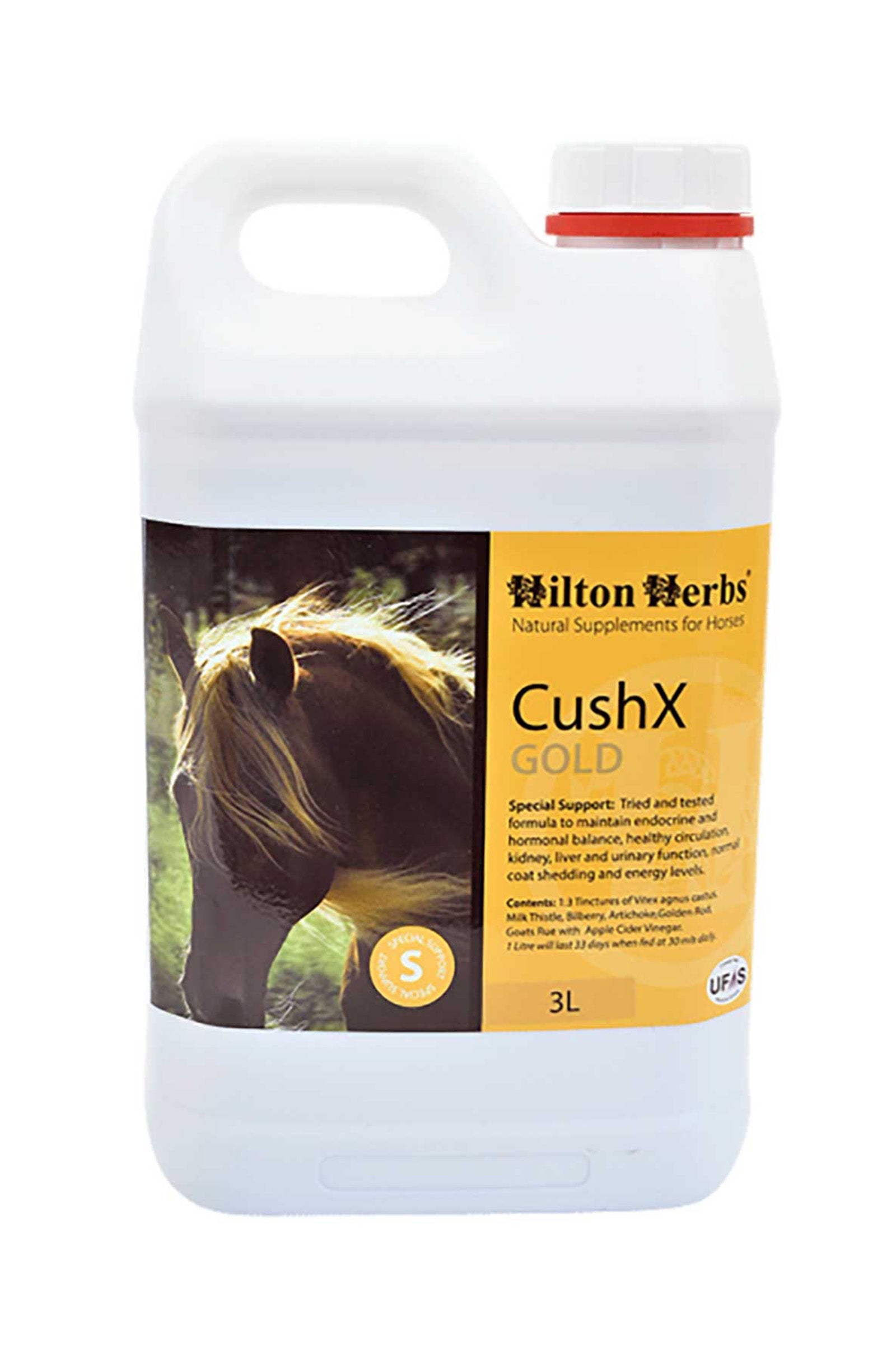 Hilton Herbs Cush X GOLD Apoya el sistema endocrino, 3 L Horse Feed & Nutrition