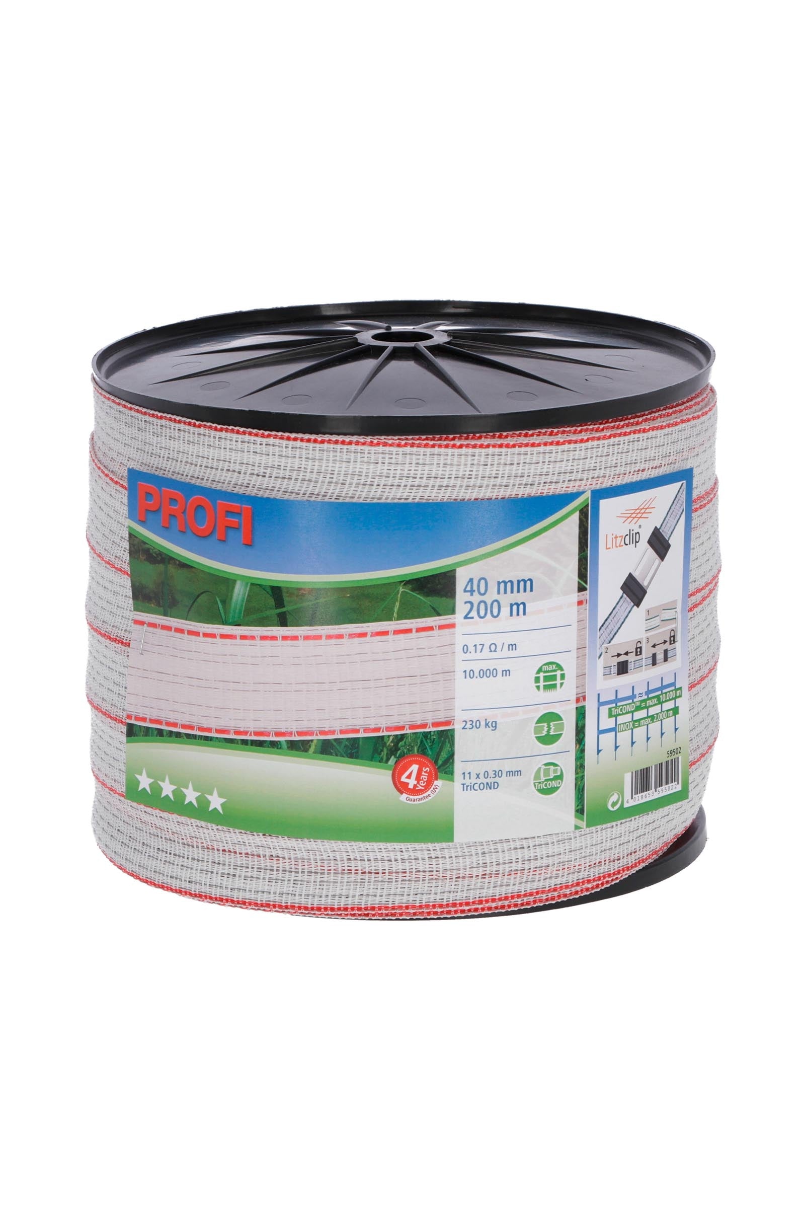 Corral CORRAL Profi cinta de cercado, 200 m, 40 mm Suministros de Cercas