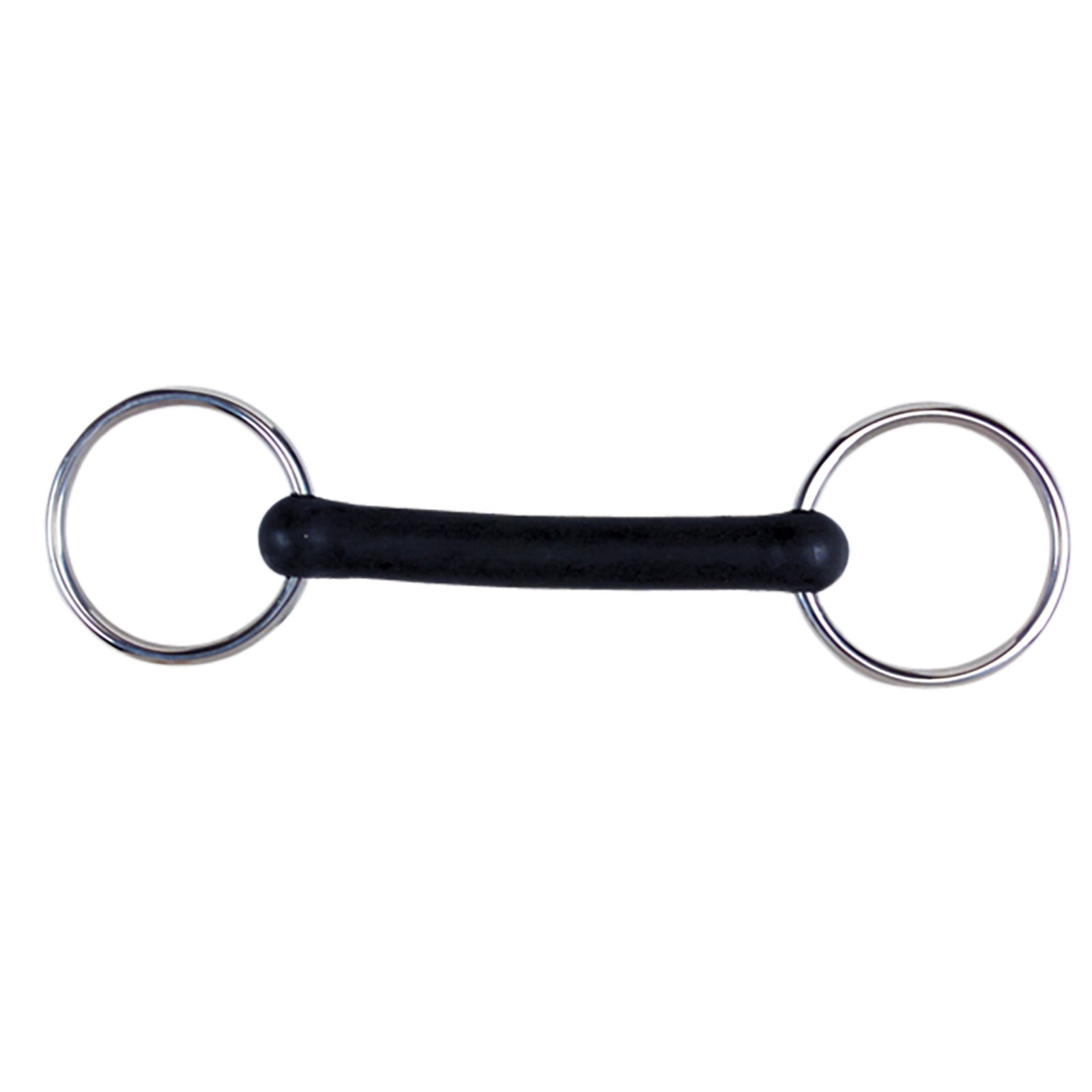 Korsteel Flexi Rubber Mullen Mouth Loose Ring Snaffle Bit Filetes y Bocados