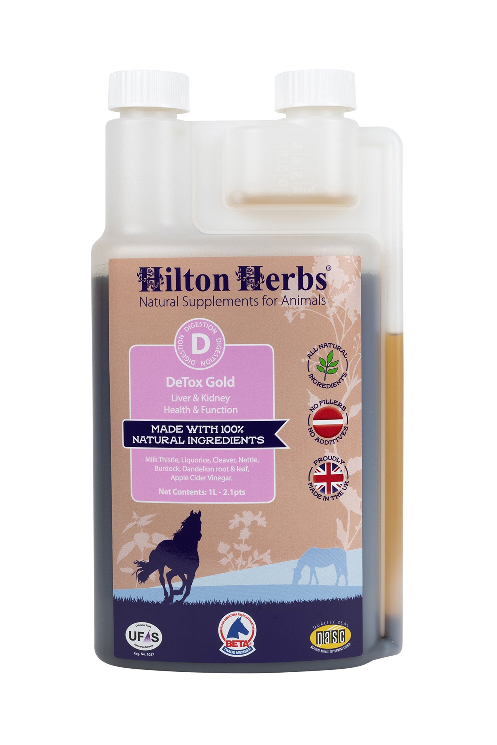 Hilton Herbs HiltonHerbs Detox Gold 1 Litre Horse Feed & Nutrition