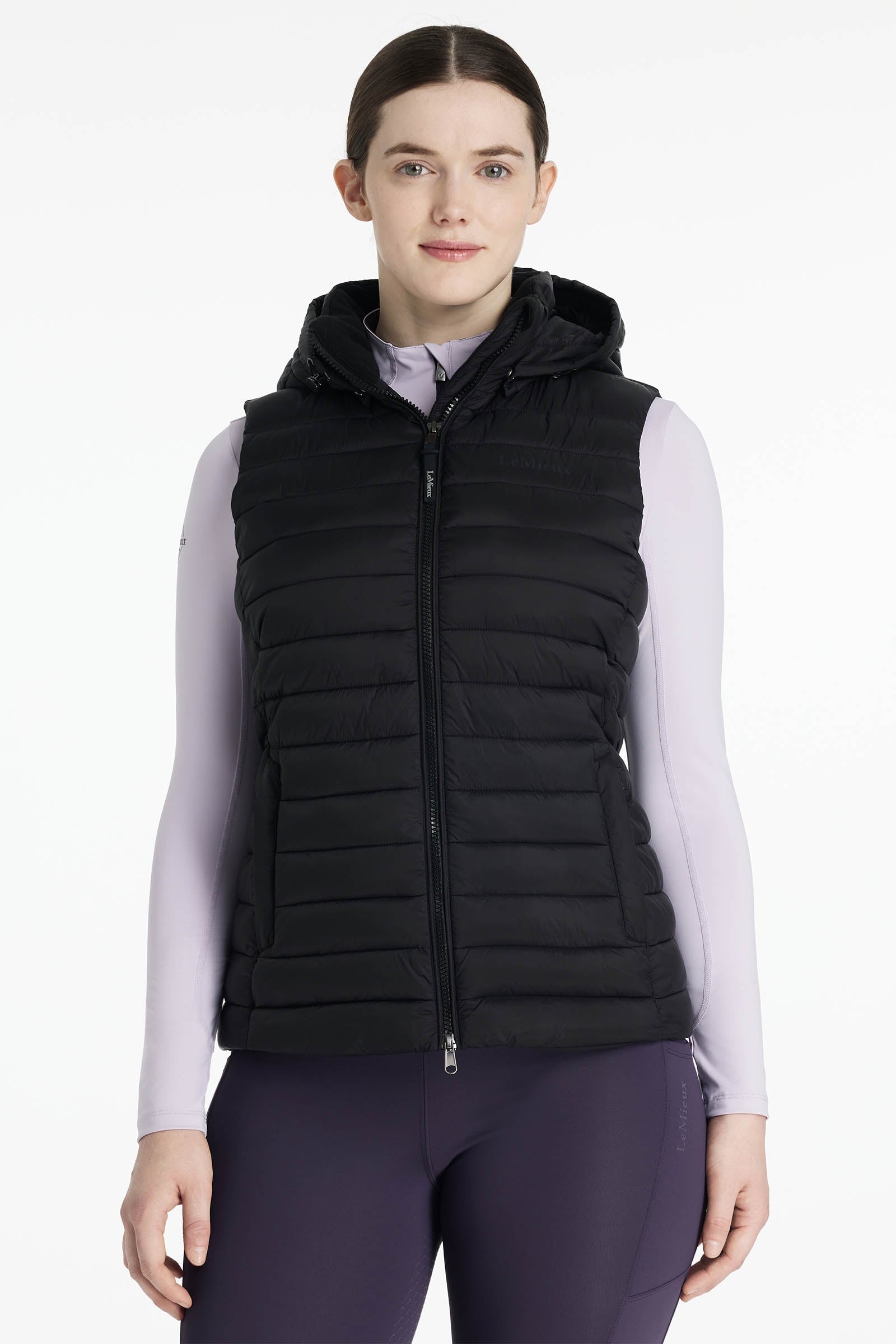 LeMieux Rose chaleco acolchado con capucha para mujer Ropa Mujer