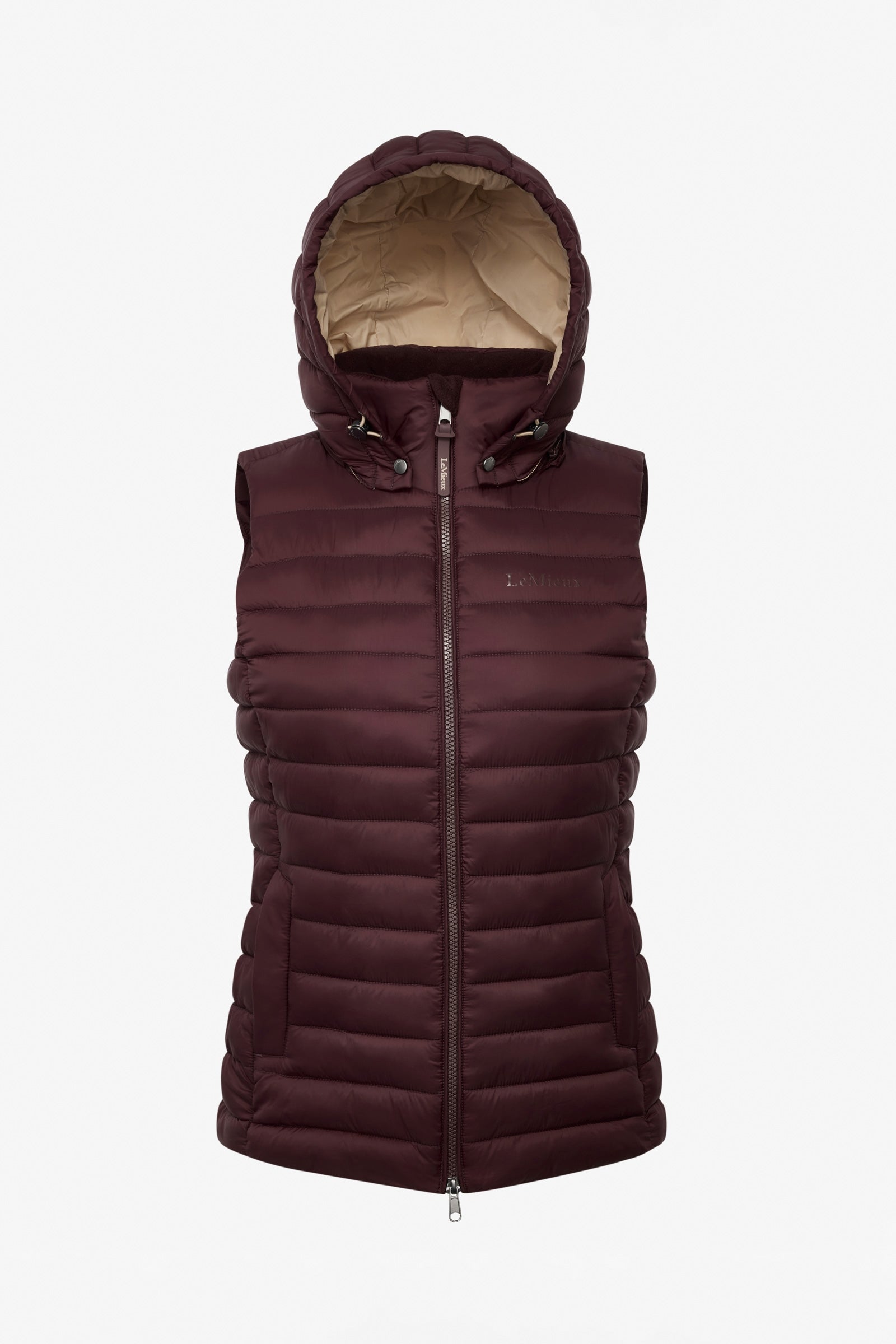LeMieux Rose chaleco acolchado con capucha para mujer Ropa Mujer