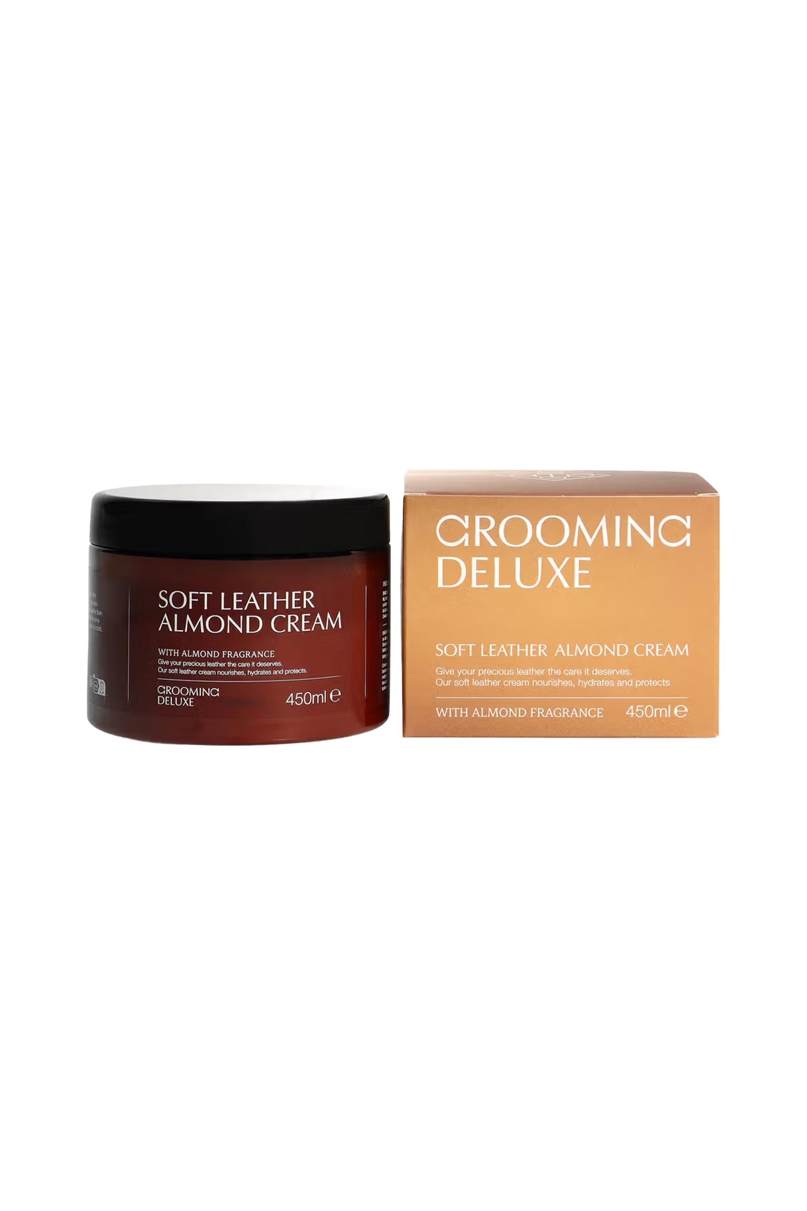 Grooming Deluxe Crema de almendra para cuero suave, 450 ml Cuidado Salud