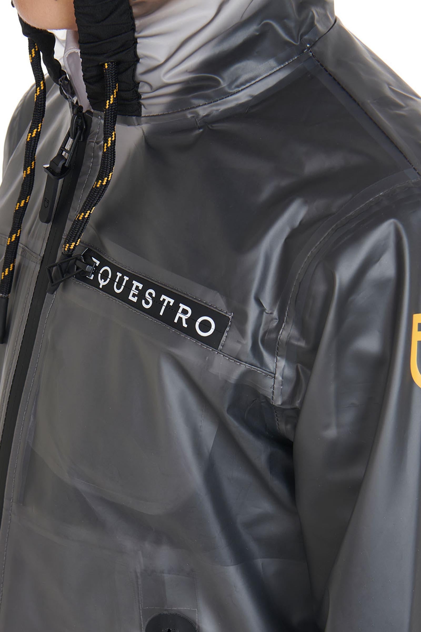 Equestro Kids' Windproof Zip Hooded Raincoat Kids Apparel