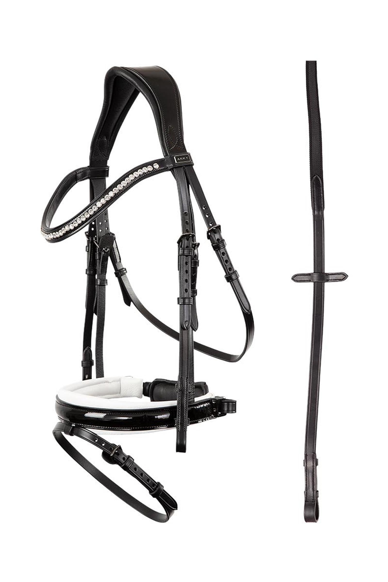 Anky ANKY Anatomic Bridle Patent Leather With Soft Padding Bridles & Reins