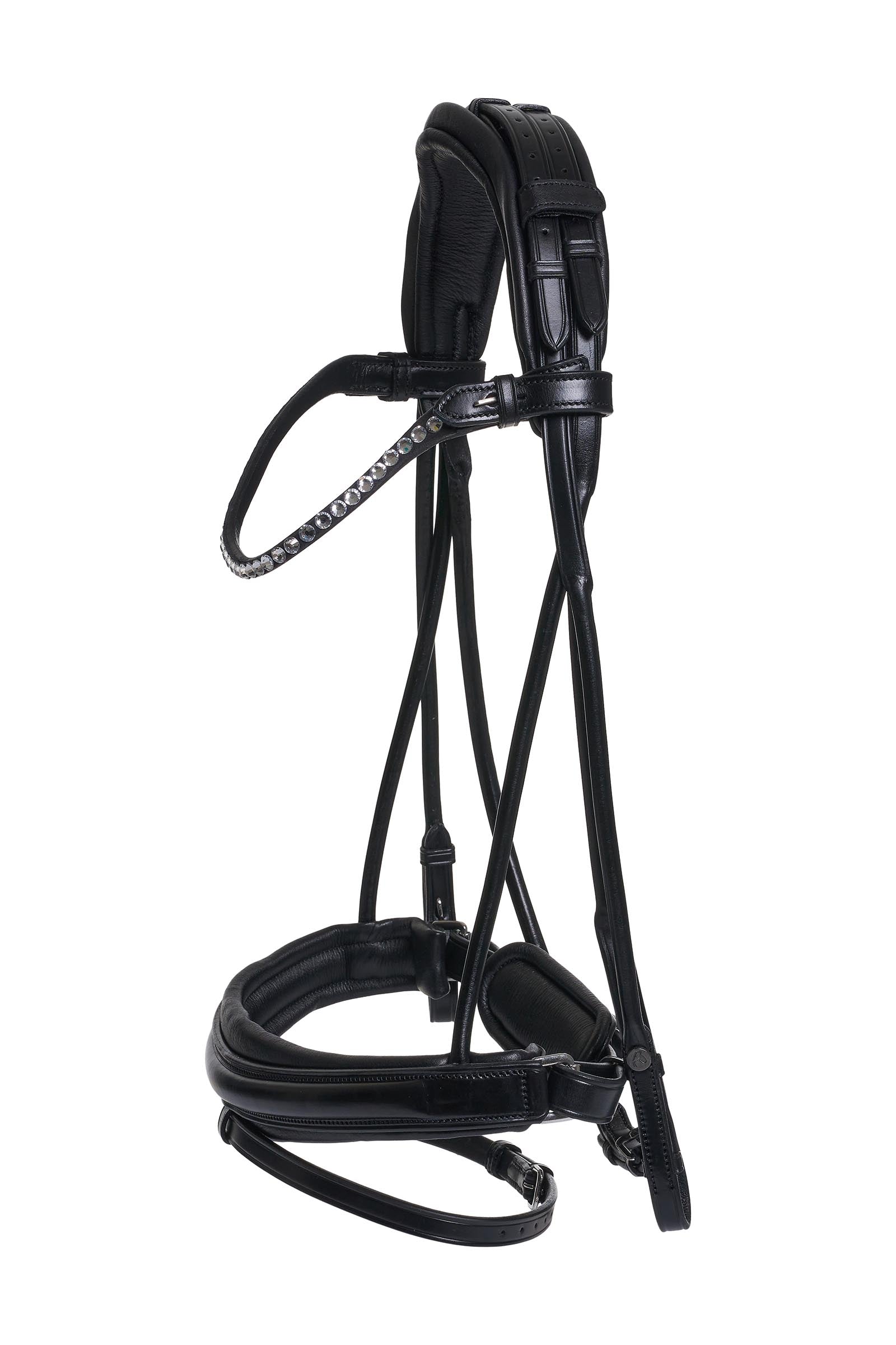 Catago Shay Round Stitched Bridle With Flash Cabezadas de montar & Riendas