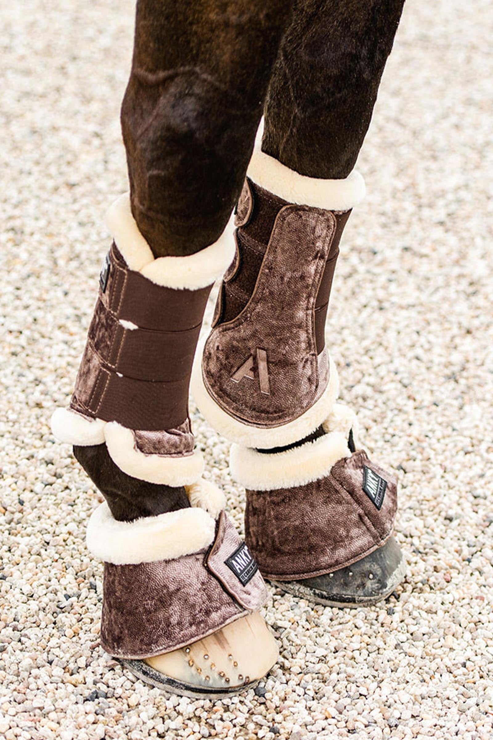 Anky ANKY Jubilee Faux Fur Bell Boots Leg Protection & Hoof Protection for Horses