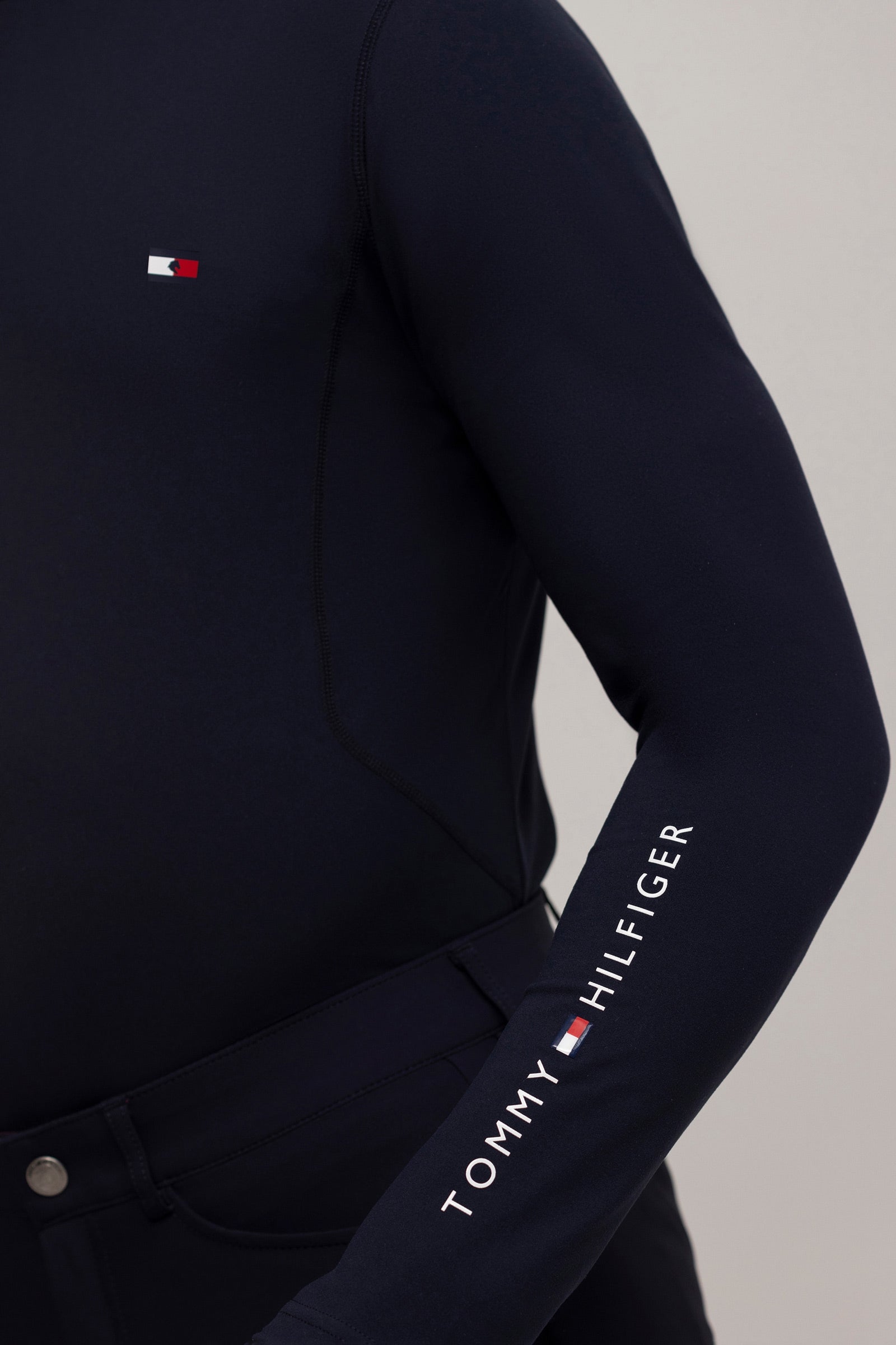 Tommy Hilfiger Equestrian Phoenix Men´s High Neck Longsleeved Shirt Mens Riding Clothing