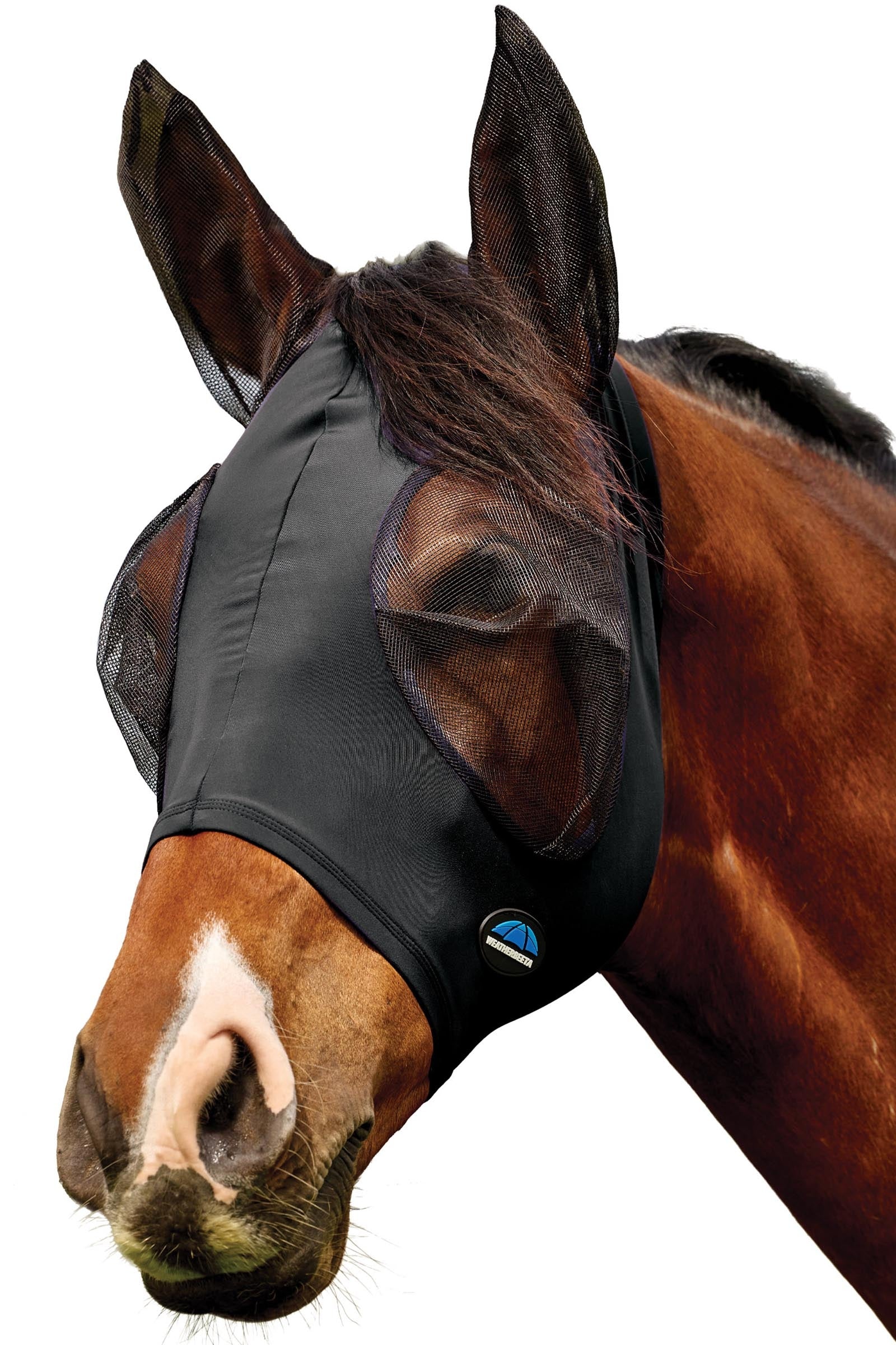 Weatherbeeta Comfitec Deluxe Stretch Máscara antimoscas con orejas Protección Antimoscas para Caballos