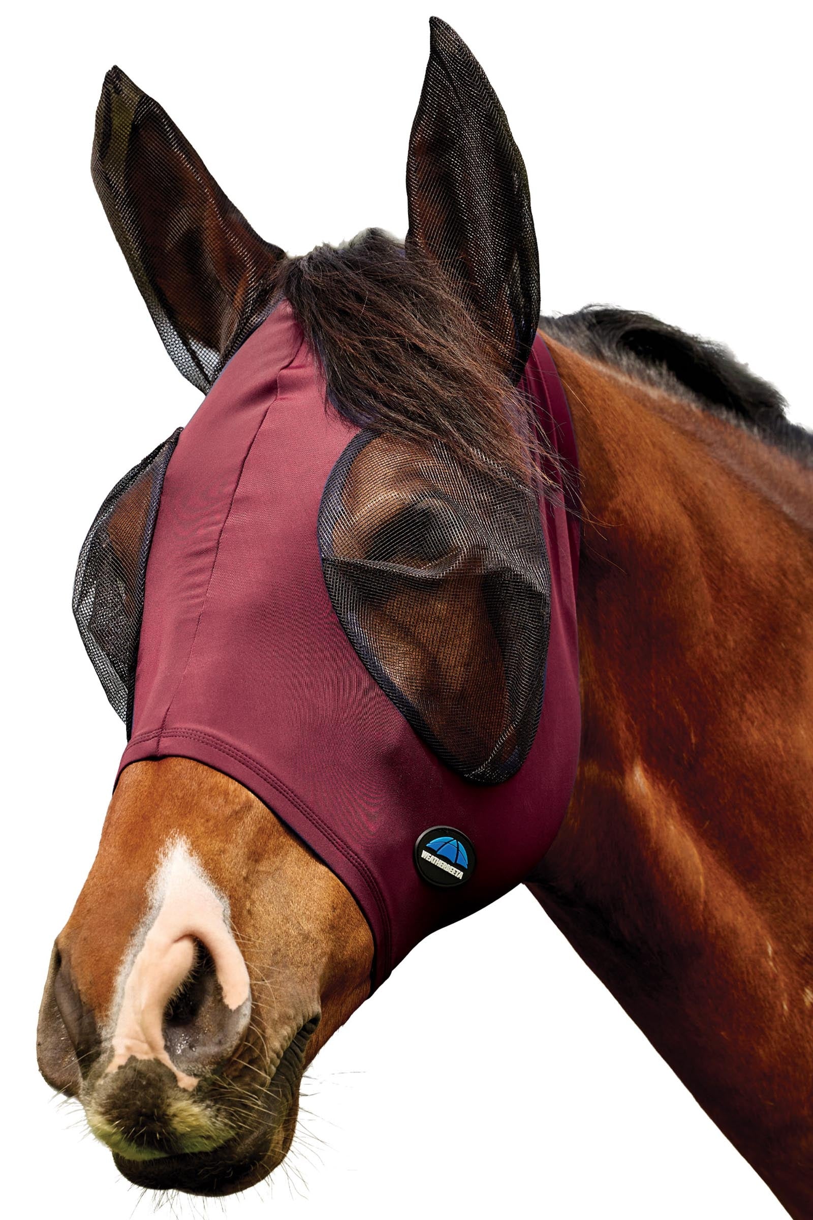 Weatherbeeta Comfitec Deluxe Stretch Máscara antimoscas con orejas Protección Antimoscas para Caballos
